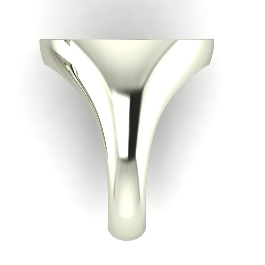 Signet rings set ELLIPSE top 3D print model_4