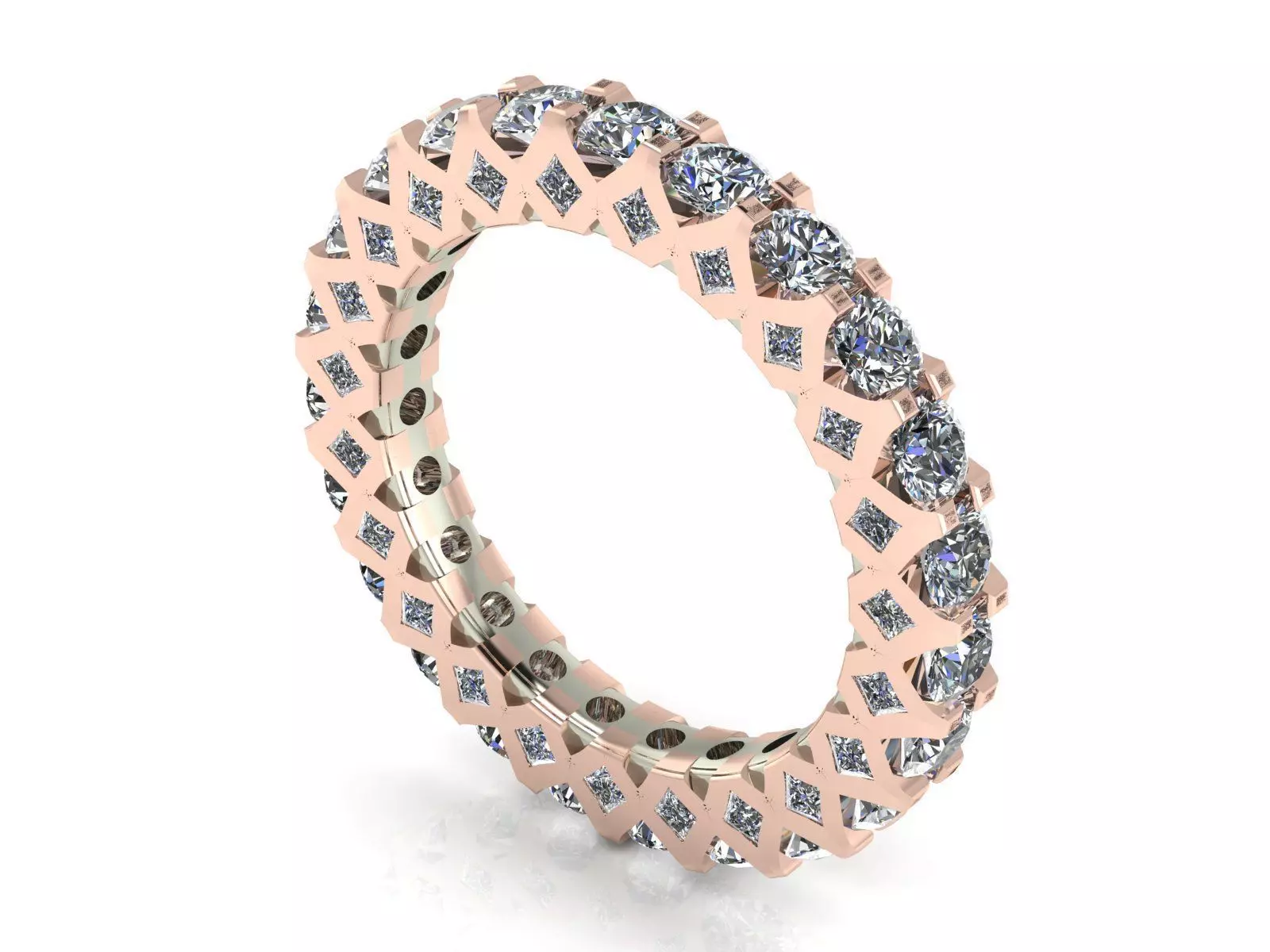 Bezel Sided Eternity Band 3D print model