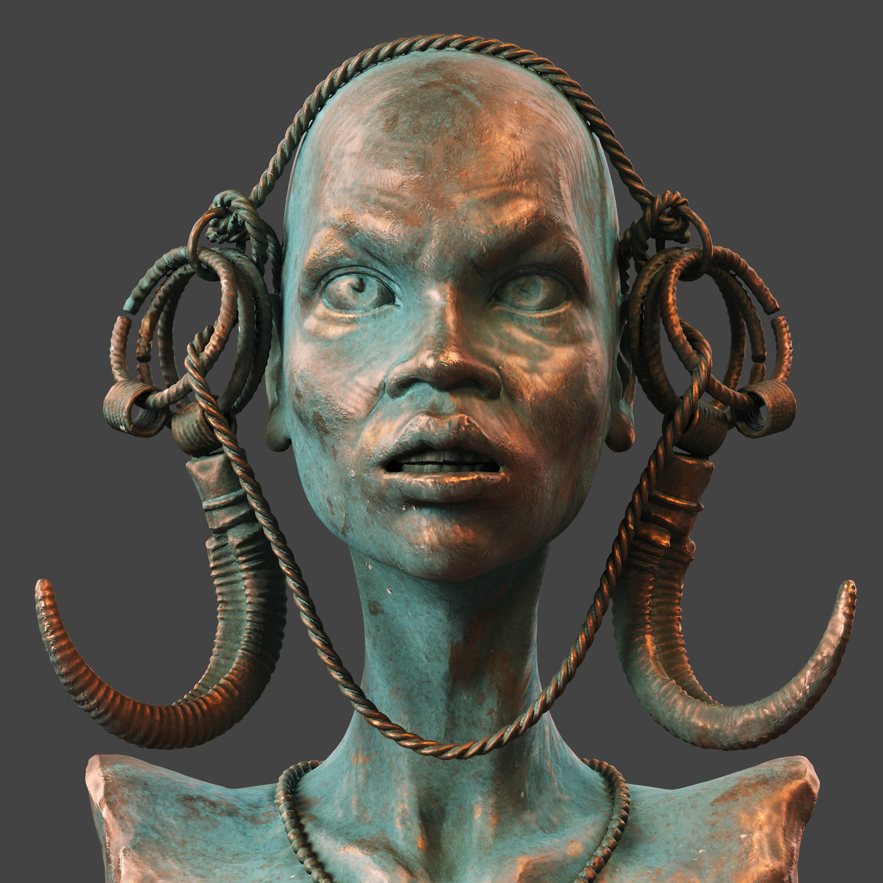 Mursi Woman 3D model_3