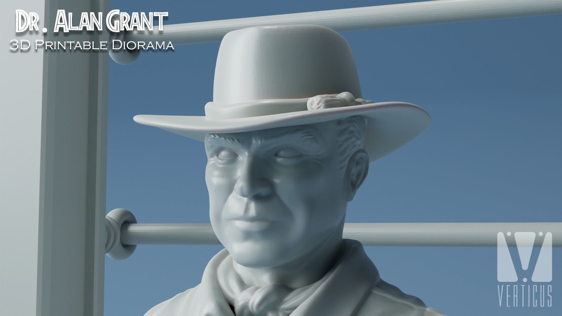 Dr Alan Grant Diorama 3D Print 3D print model_2