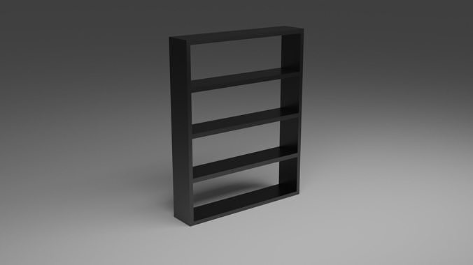Scene Black Cabinet Free 3D model