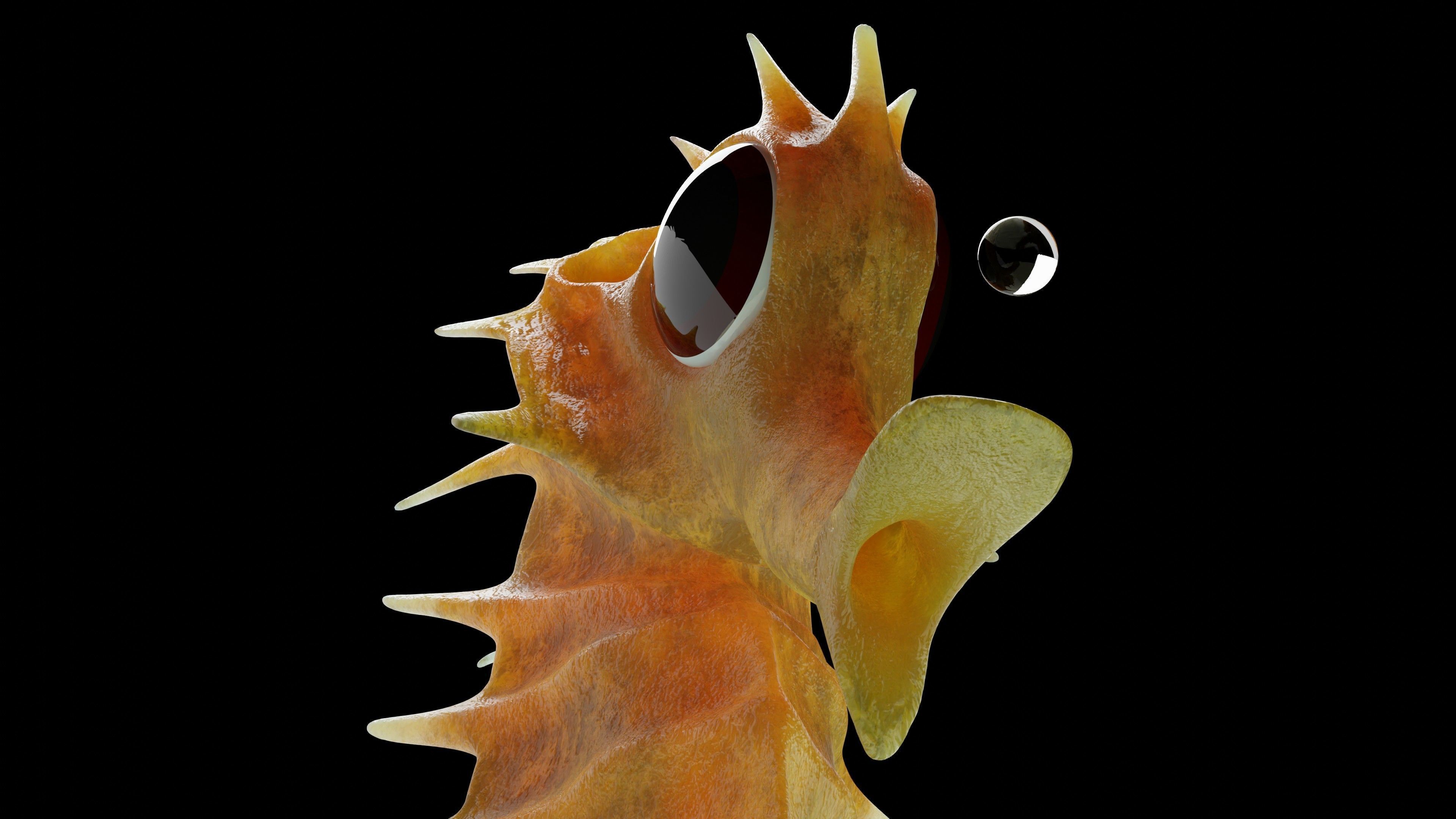 Sea horse 3D model_6