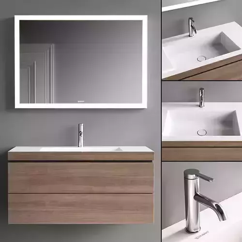 Duravit L-Cube Vanity Unit Set 1 3D model