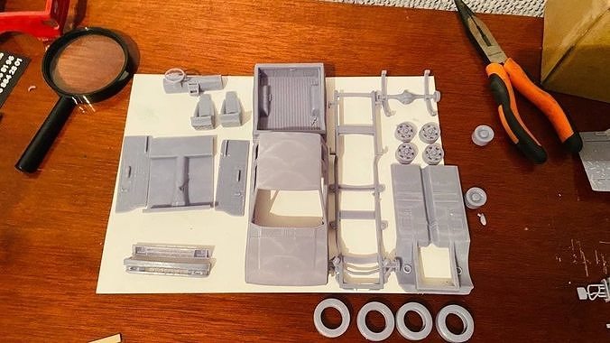 MAZDA B2000 Extended Cab 1986 3D print model 6
