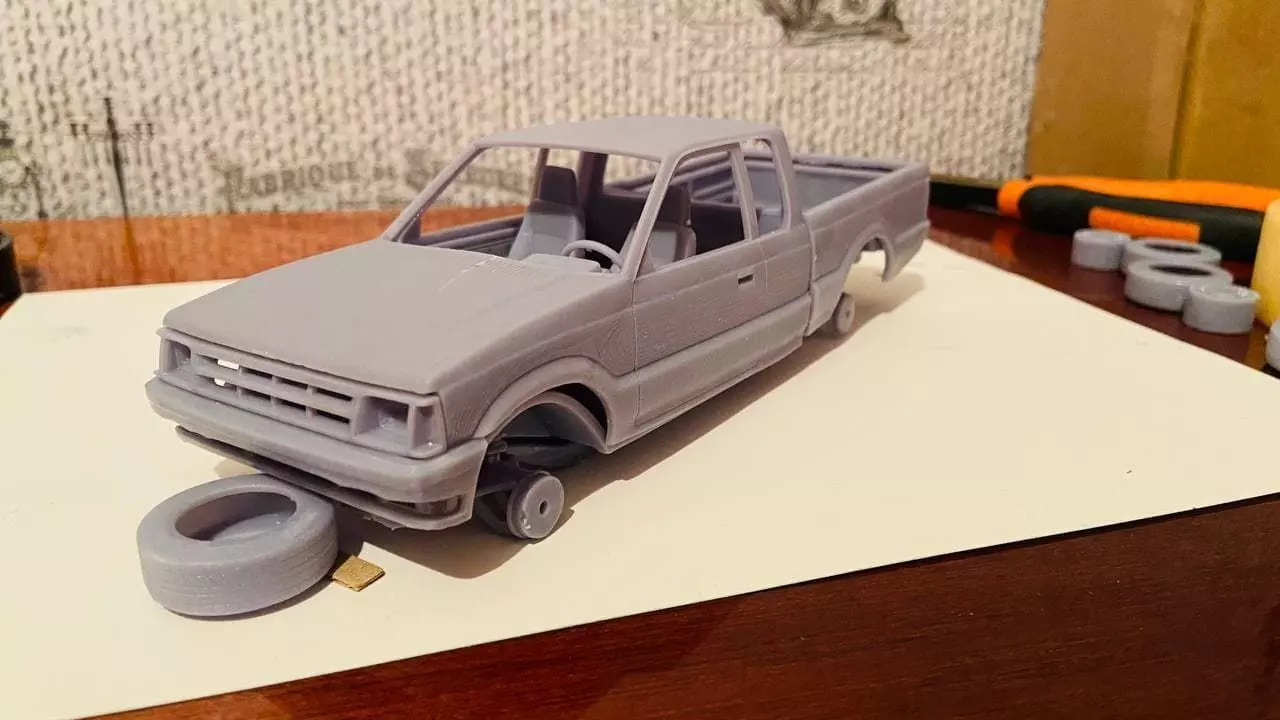 MAZDA B2000 Extended Cab 1986 3D print model