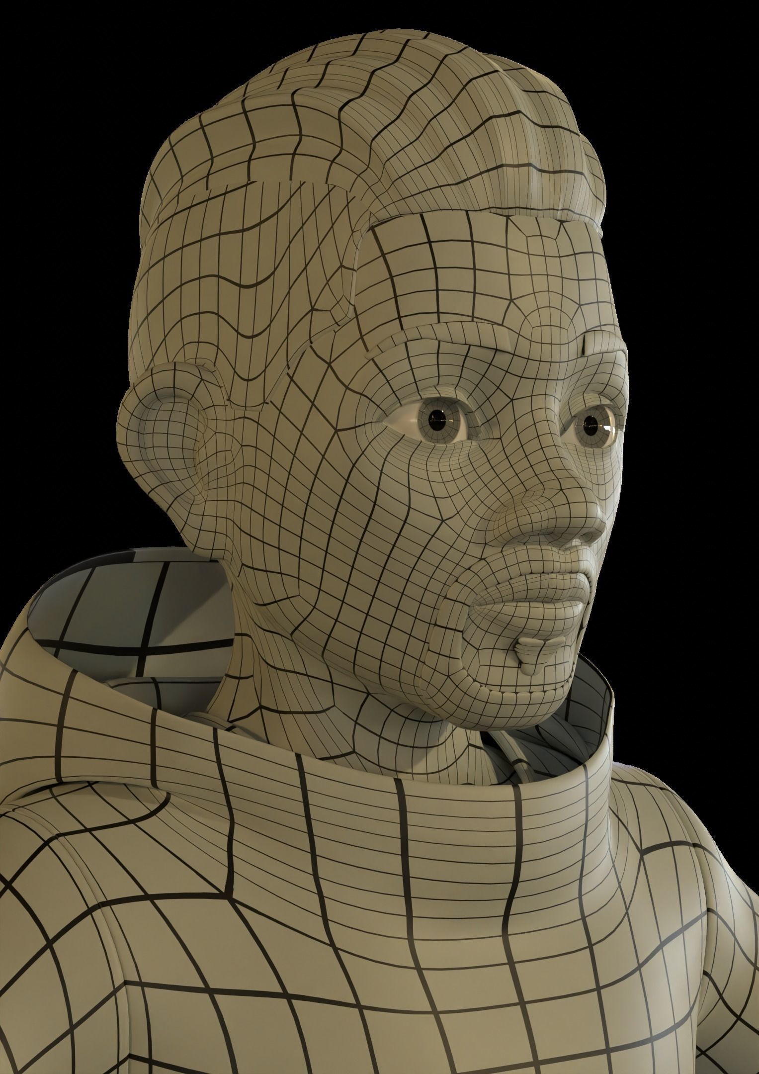 Drake rigged character for animation 3D model_16