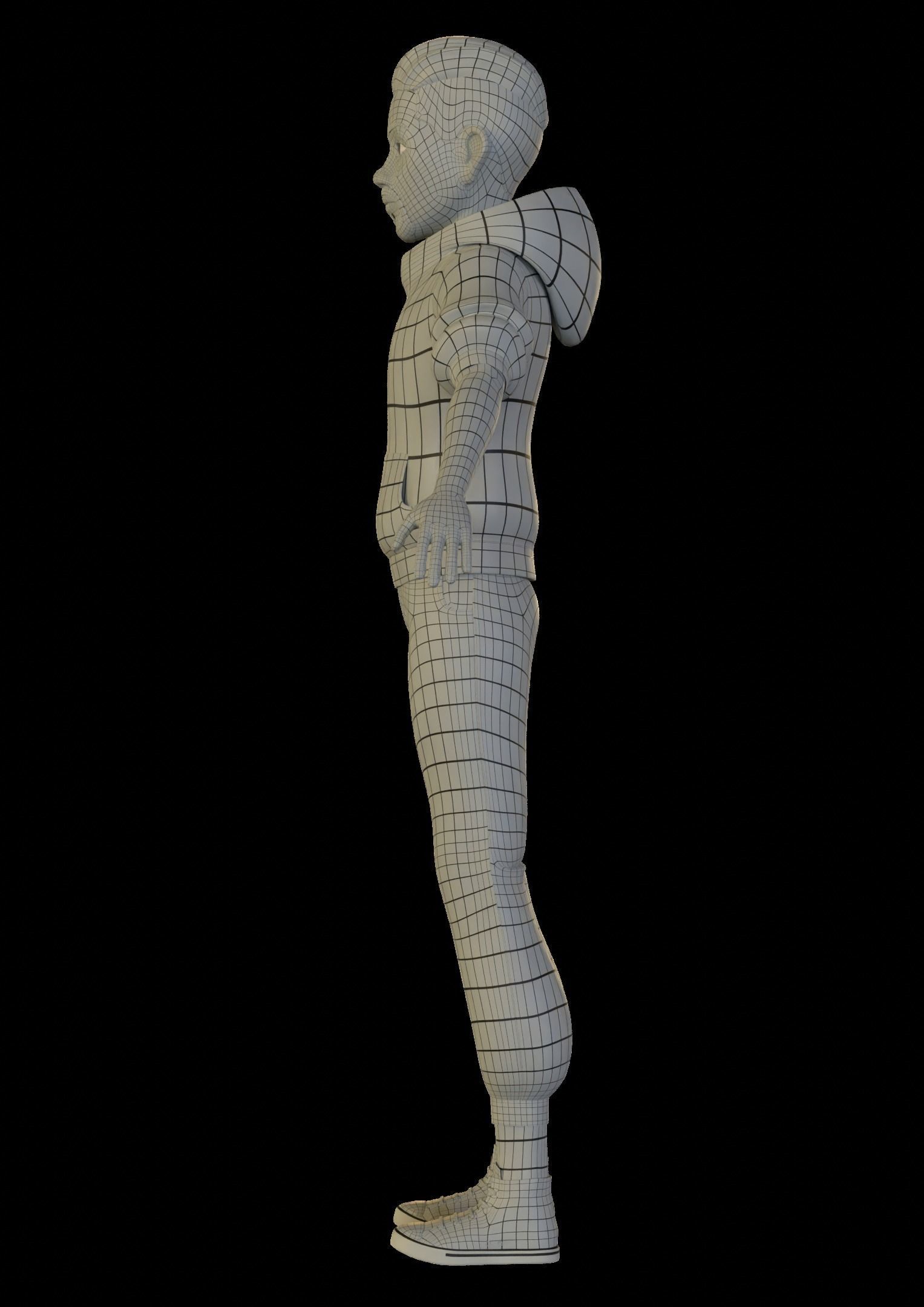 Drake rigged character for animation 3D model_11