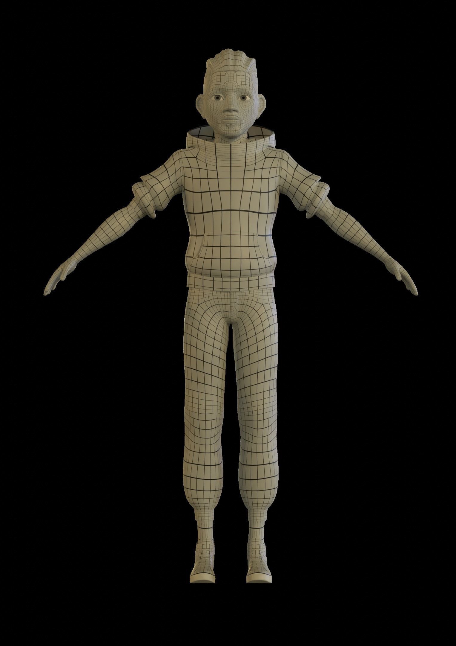 Drake rigged character for animation 3D model_9