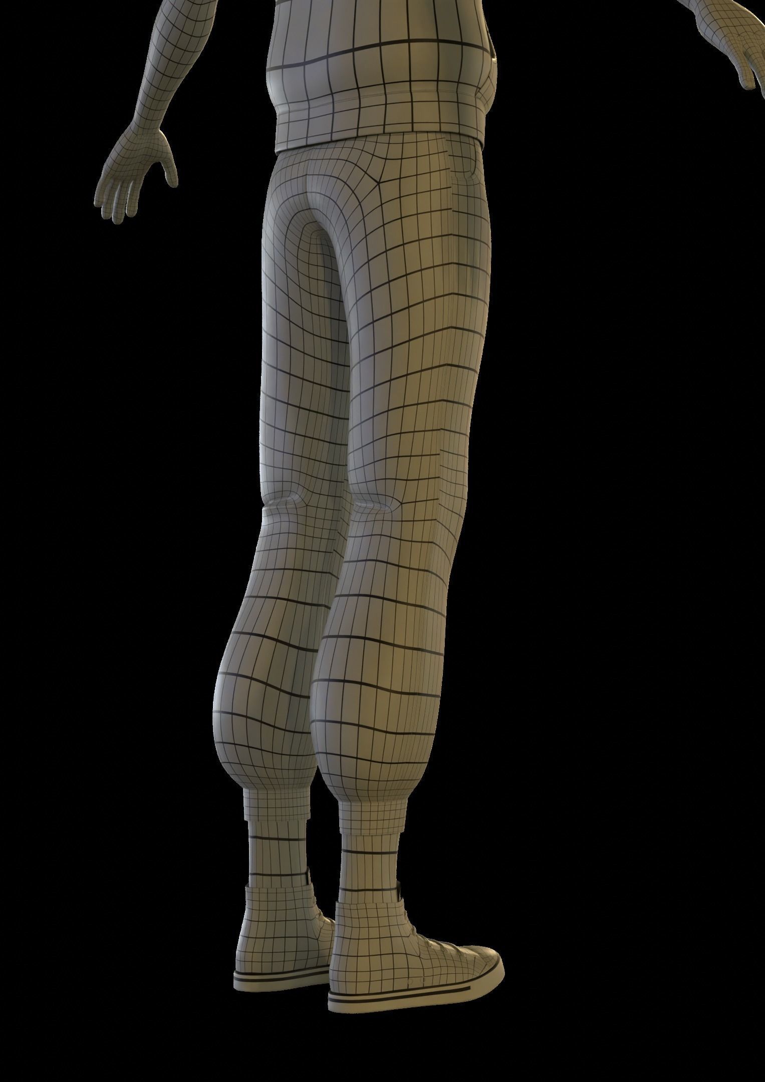 Drake rigged character for animation 3D model_14