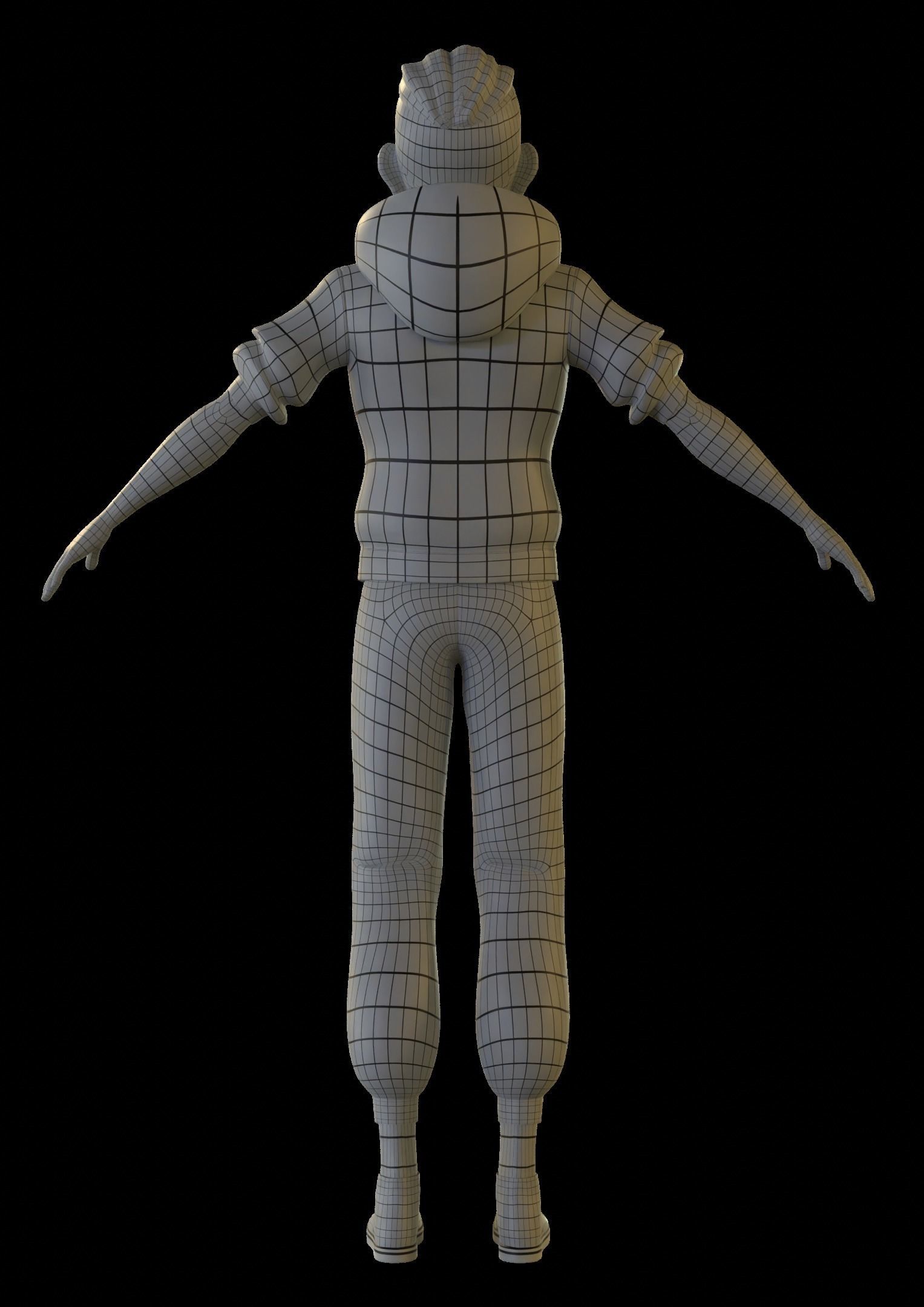 Drake rigged character for animation 3D model_13