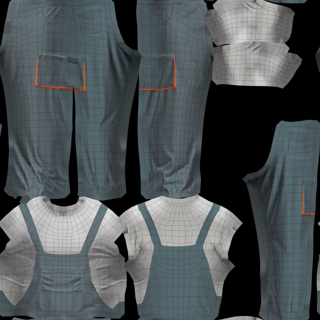 Workman Idle Animation 01 Low-poly 3D model_24