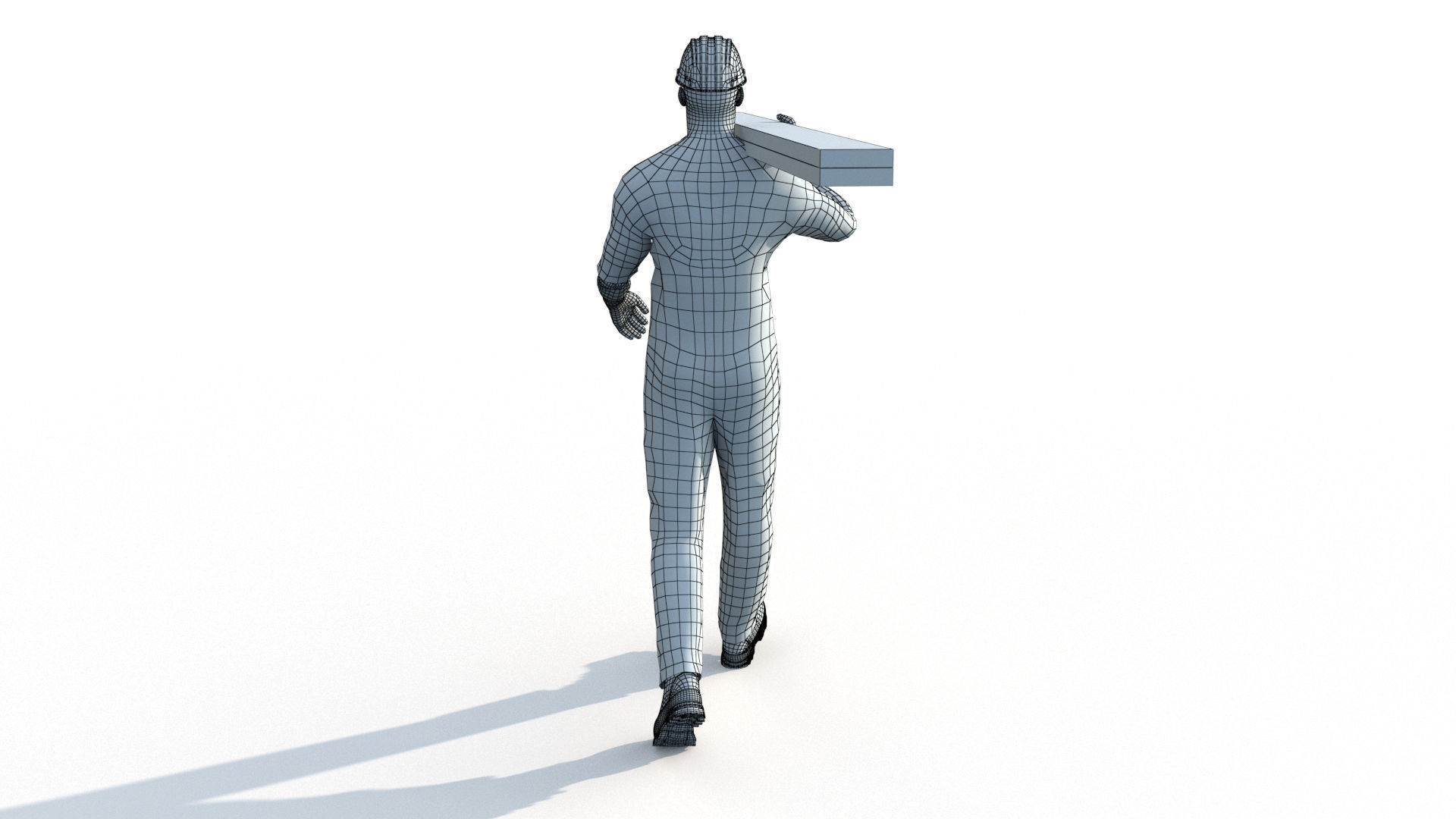 Workman Idle Animation 01 Low-poly 3D model_19