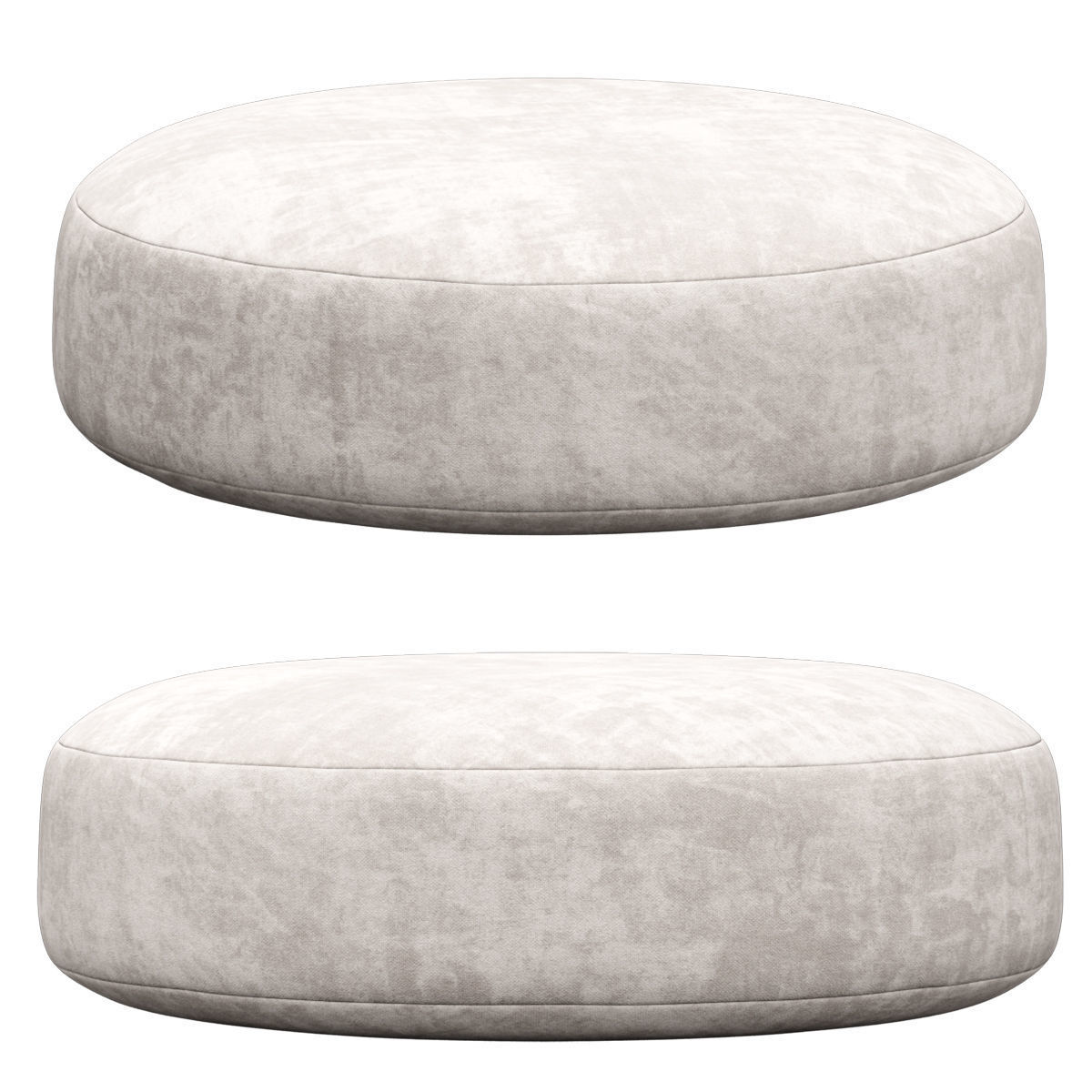 Round Pouf by Bloomingville 3D model_3