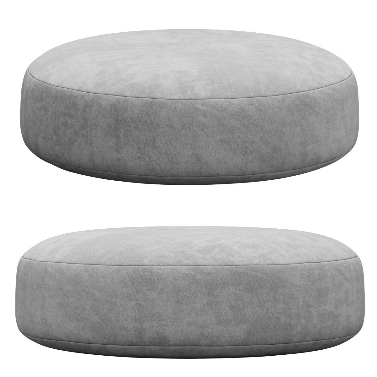 Round Pouf by Bloomingville 3D model_2