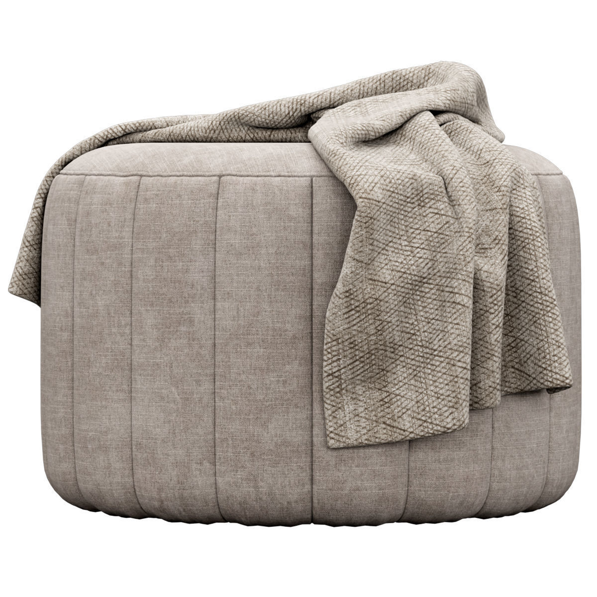 Kensington Ottoman 3D model_2