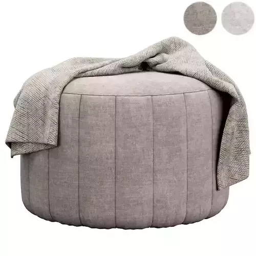 Kensington Ottoman 3D model