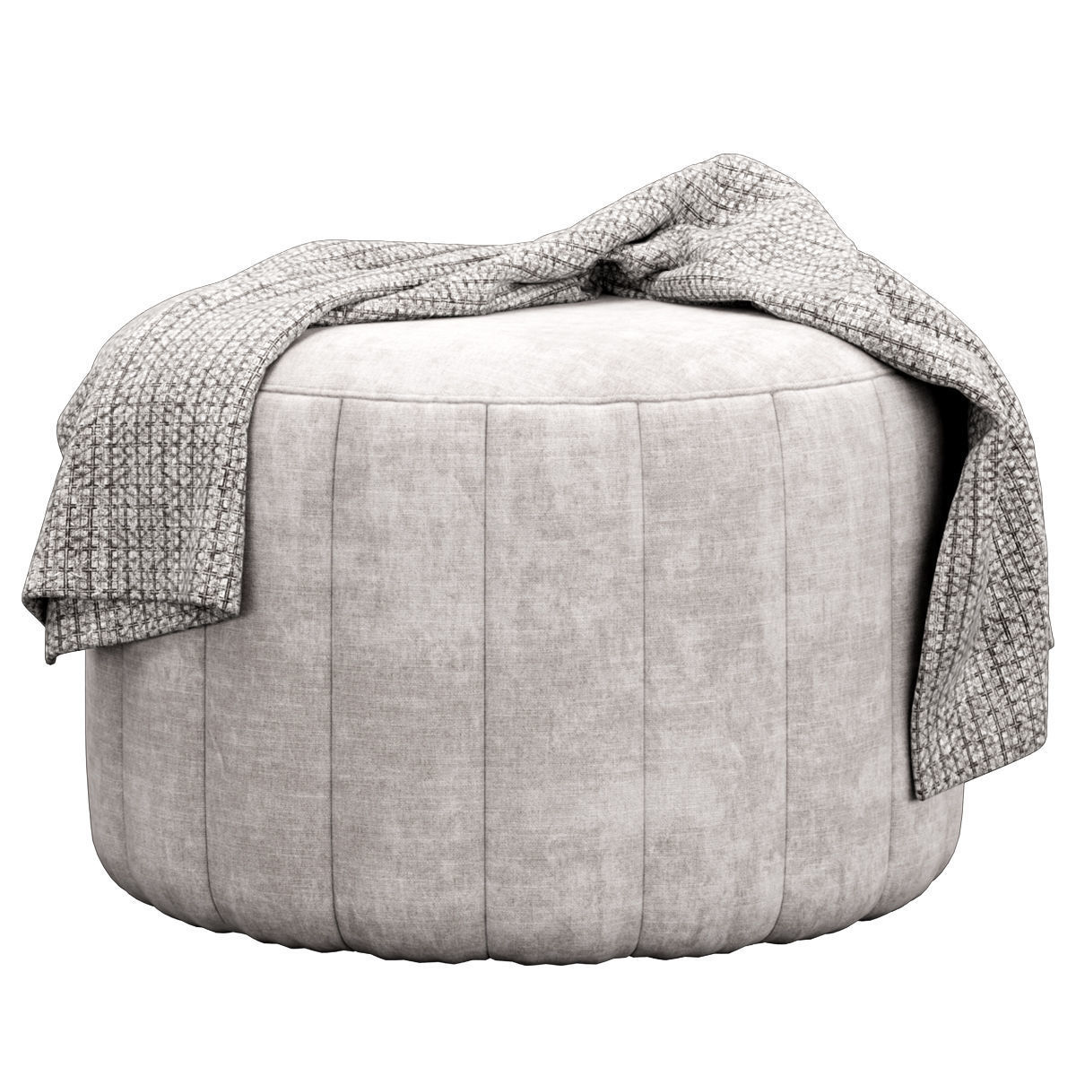 Kensington Ottoman 3D model_1