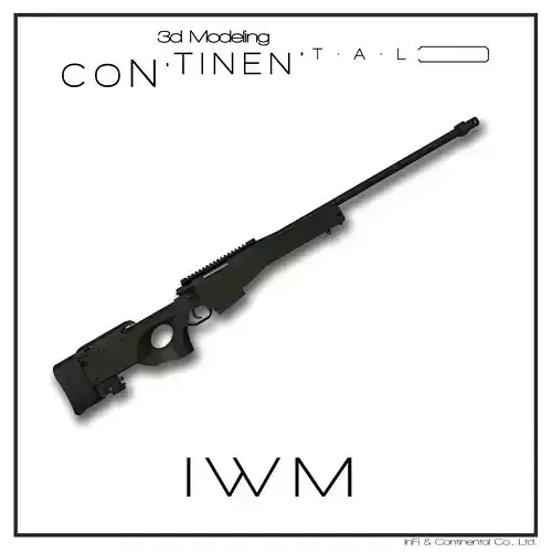 I W M sniper rifle 3D model