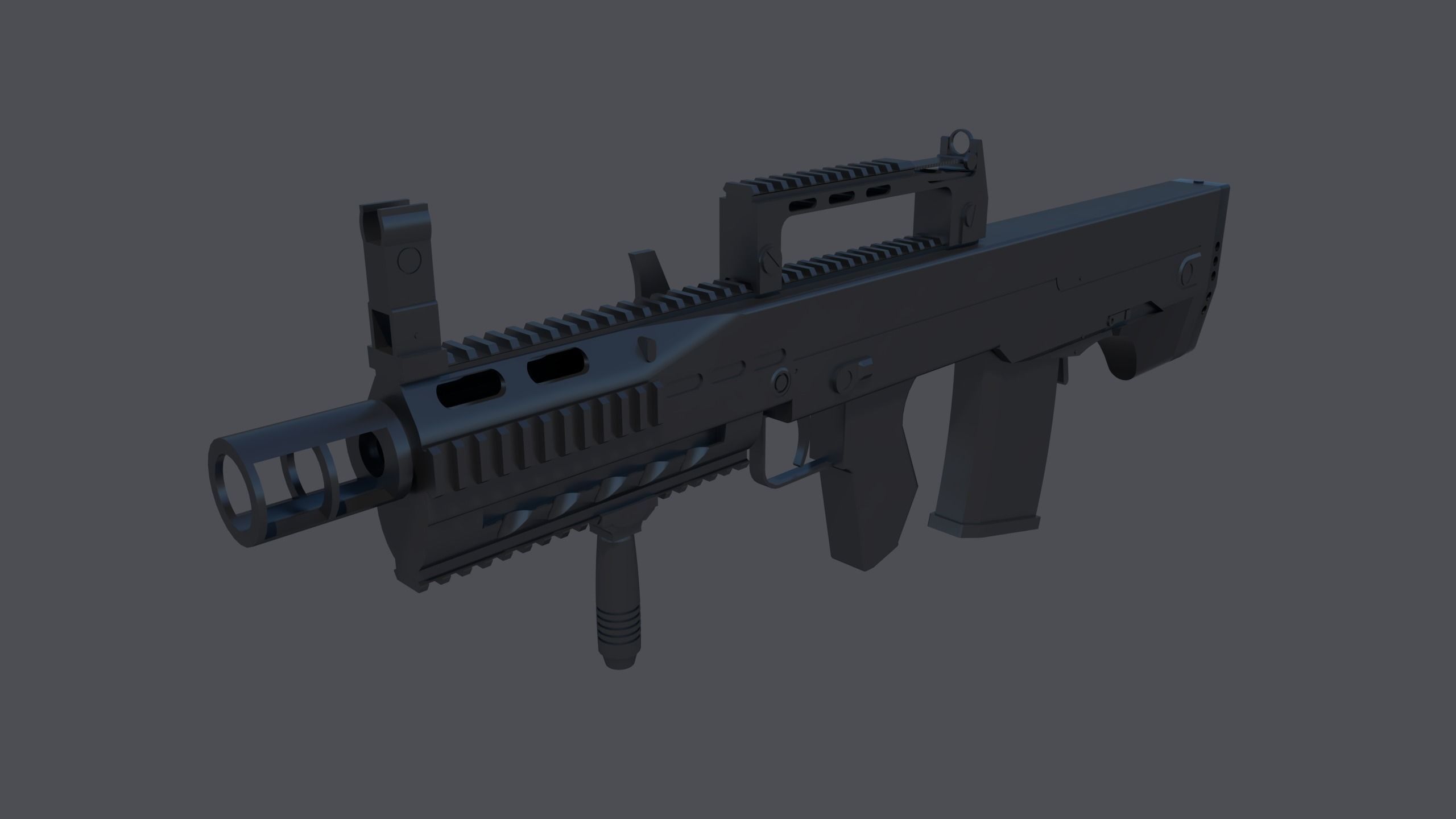 Ach-12 gun 3D model_2