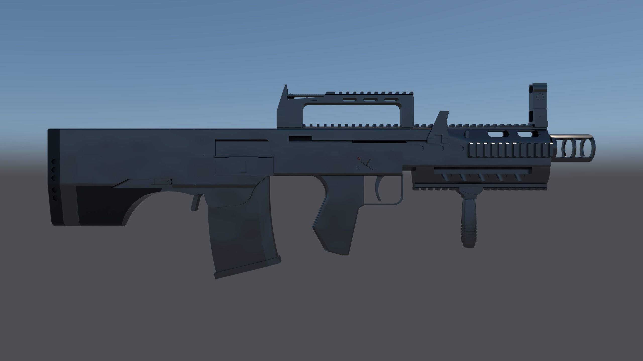 Ach-12 gun 3D model_3