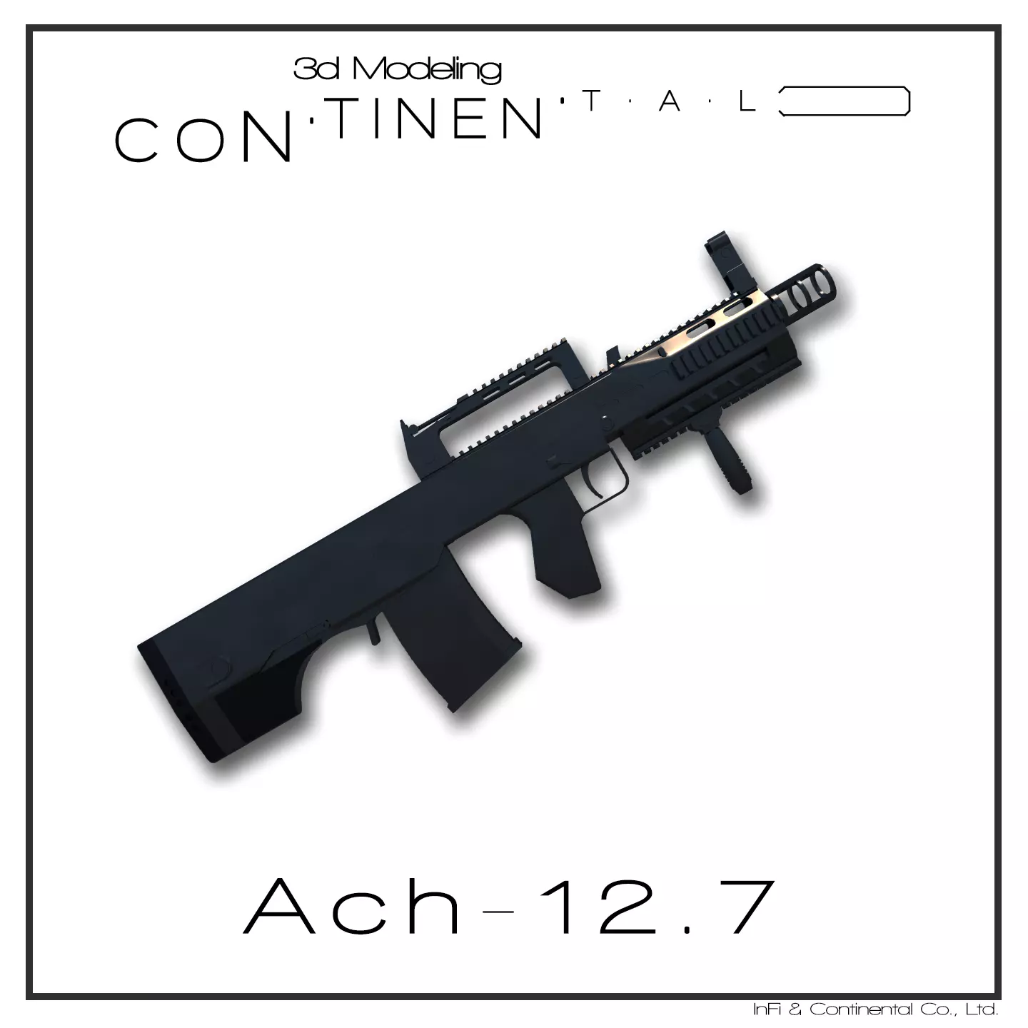 Ach-12 gun 3D model_0