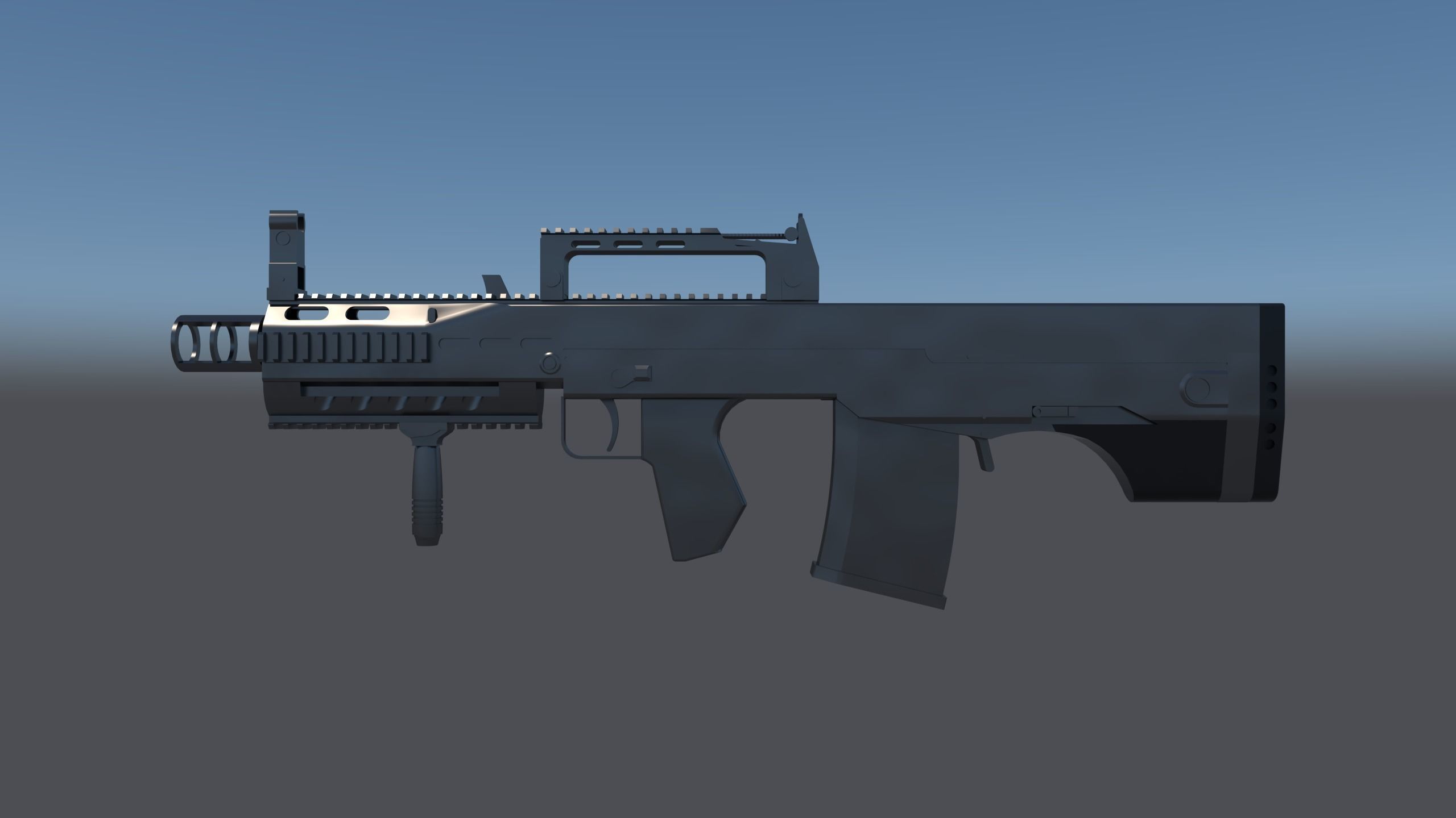 Ach-12 gun 3D model_1