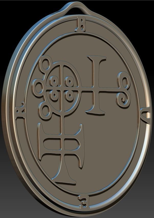 Daemon Buer Sigil 3D print model_7