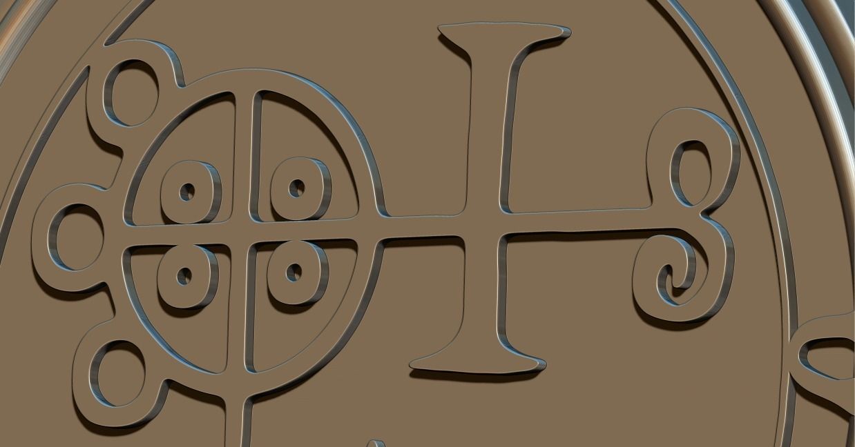 Daemon Buer Sigil 3D print model_6