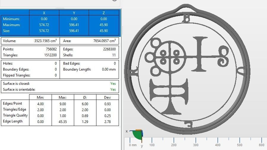 Daemon Buer Sigil 3D print model_8