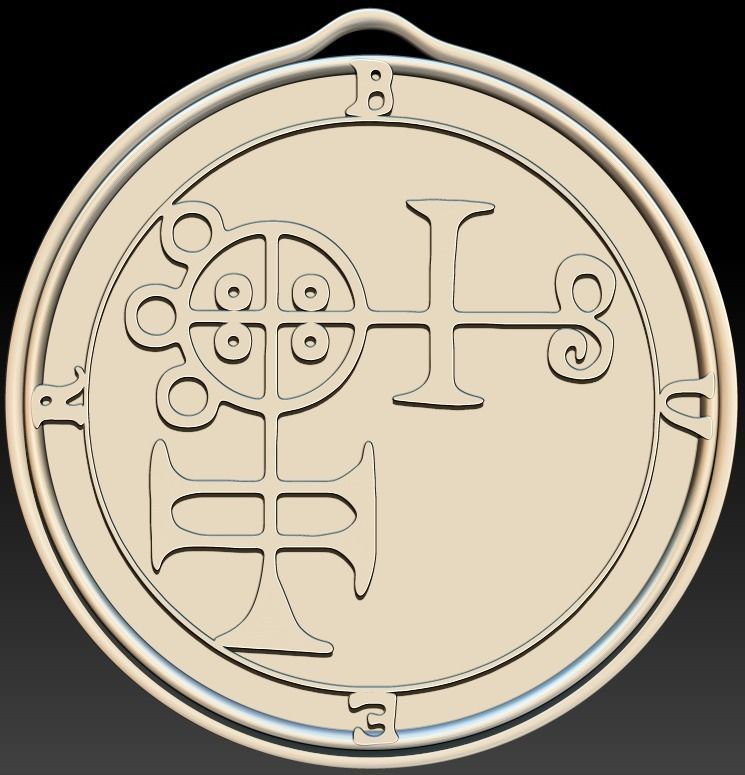 Daemon Buer Sigil 3D print model_3
