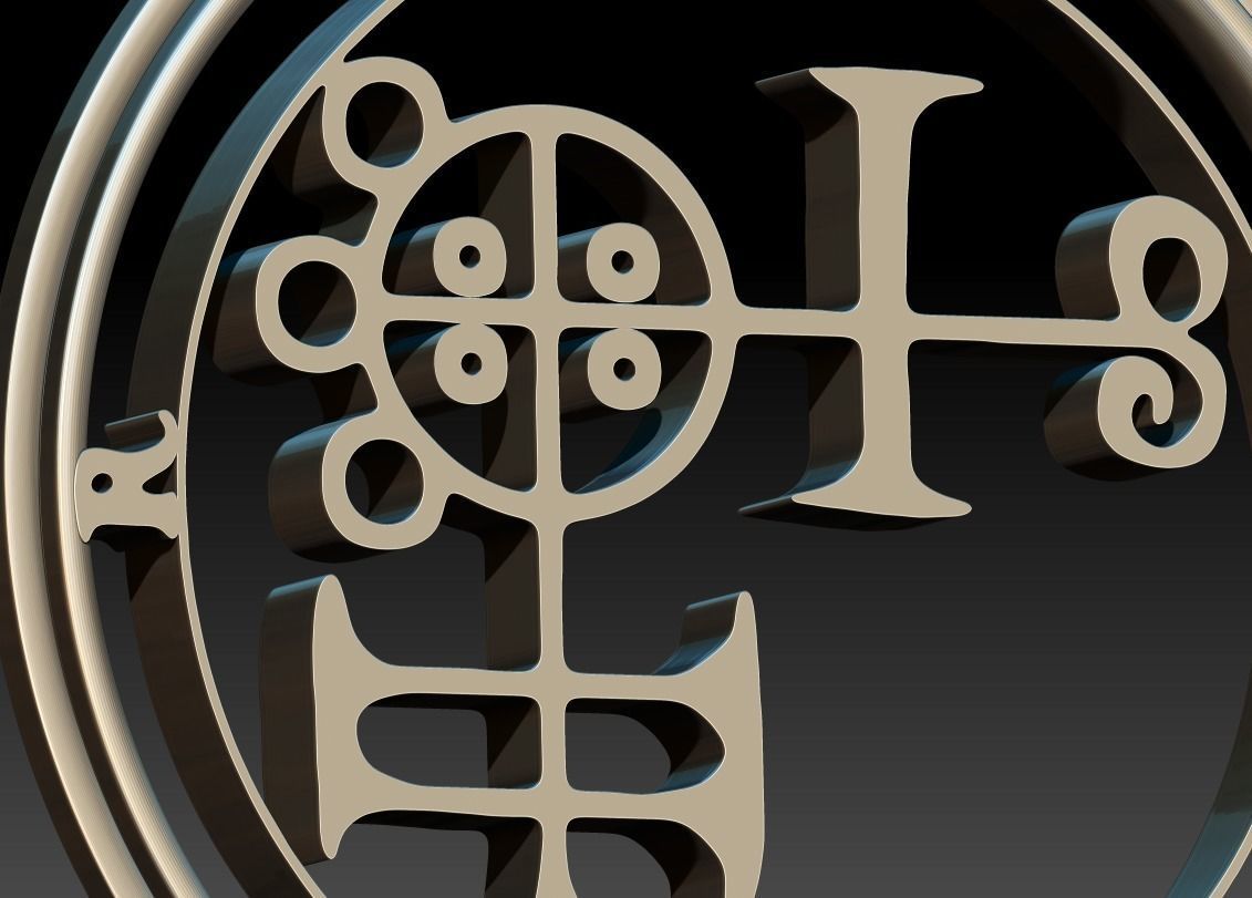 Daemon Buer Sigil 3D print model_5