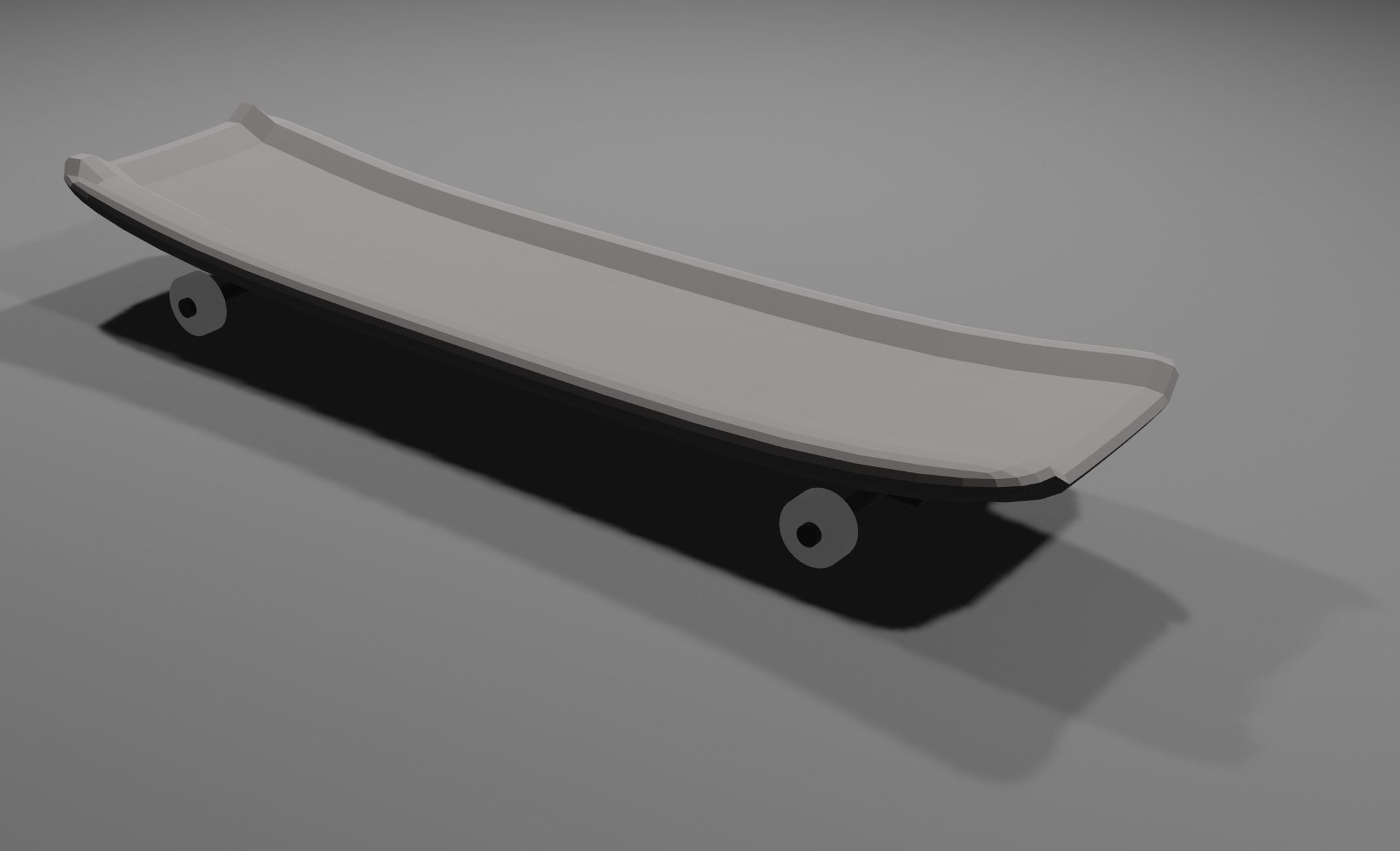 Skateboard with wheels 3D model_4