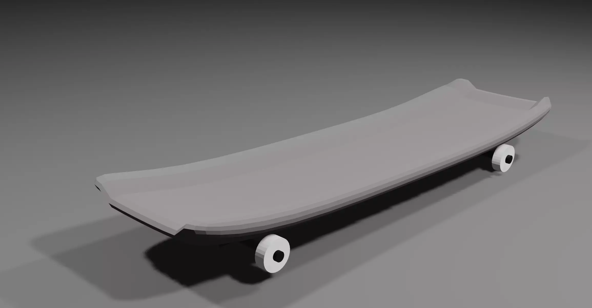 Skateboard with wheels 3D model_0