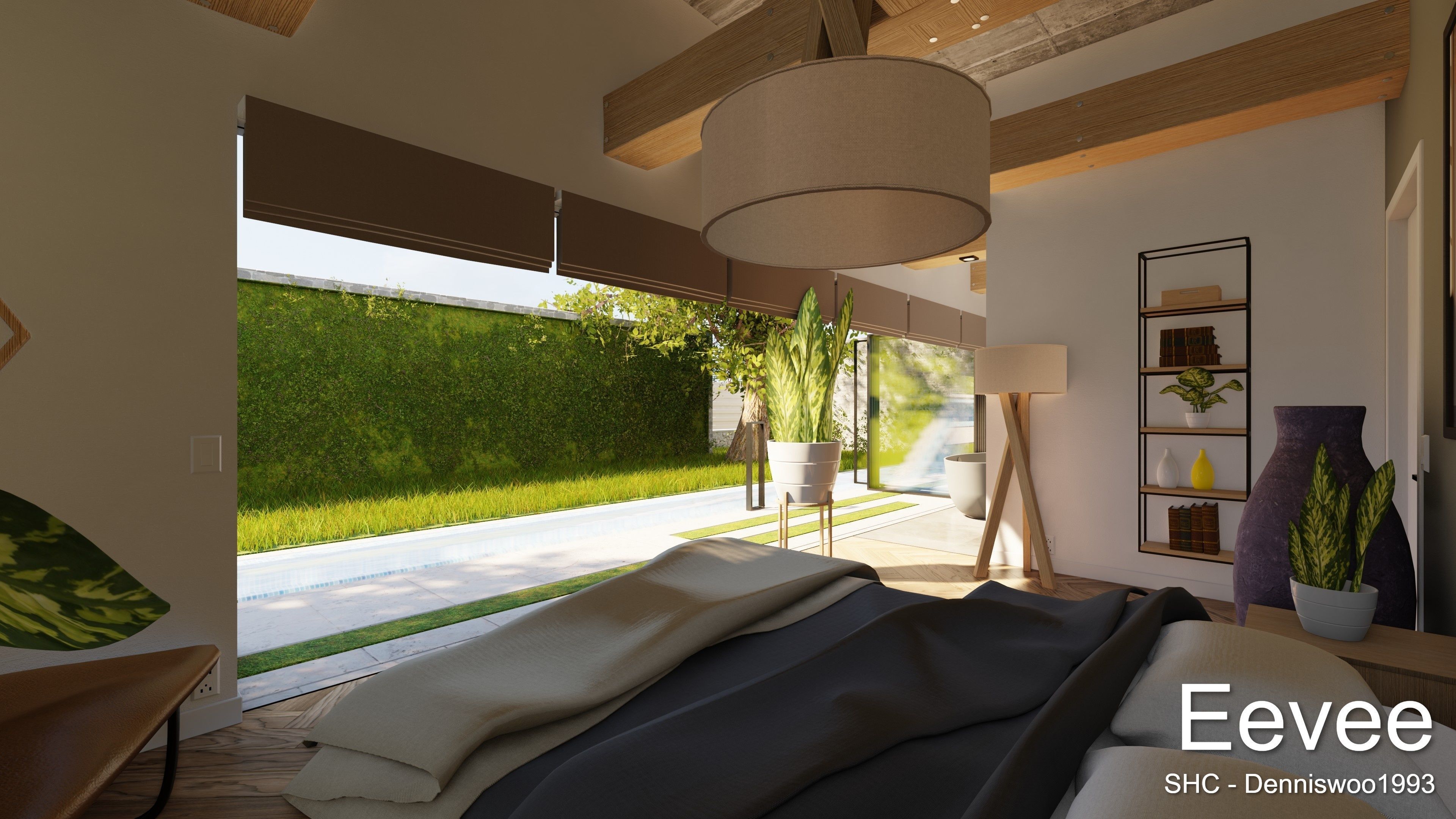 Modern villa 2021 Blender Eevee and Cycles 3 Low-poly 3D model_37