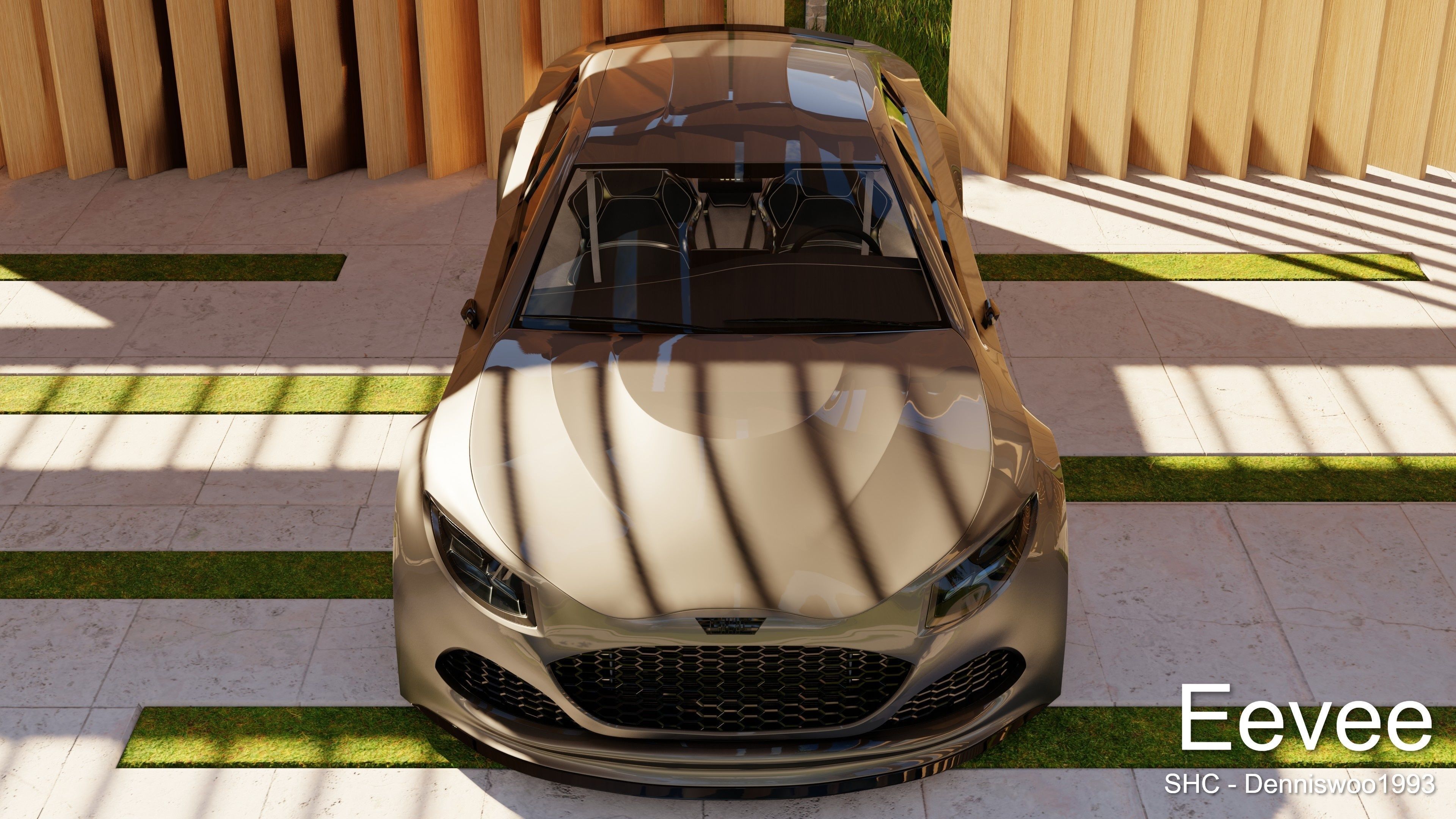 Modern villa 2021 Blender Eevee and Cycles 3 Low-poly 3D model_41