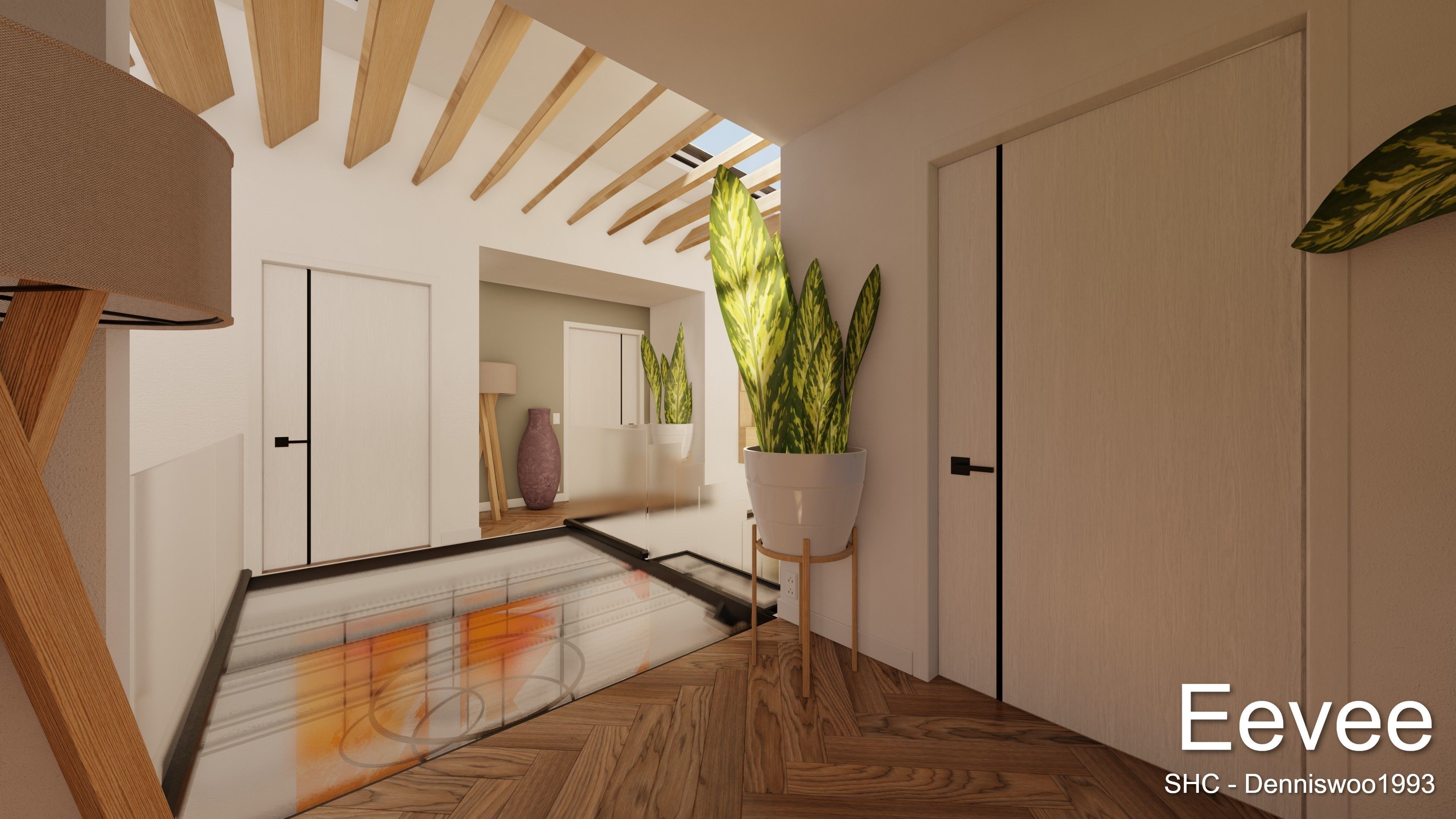 Modern villa 2021 Blender Eevee and Cycles 3 Low-poly 3D model_47