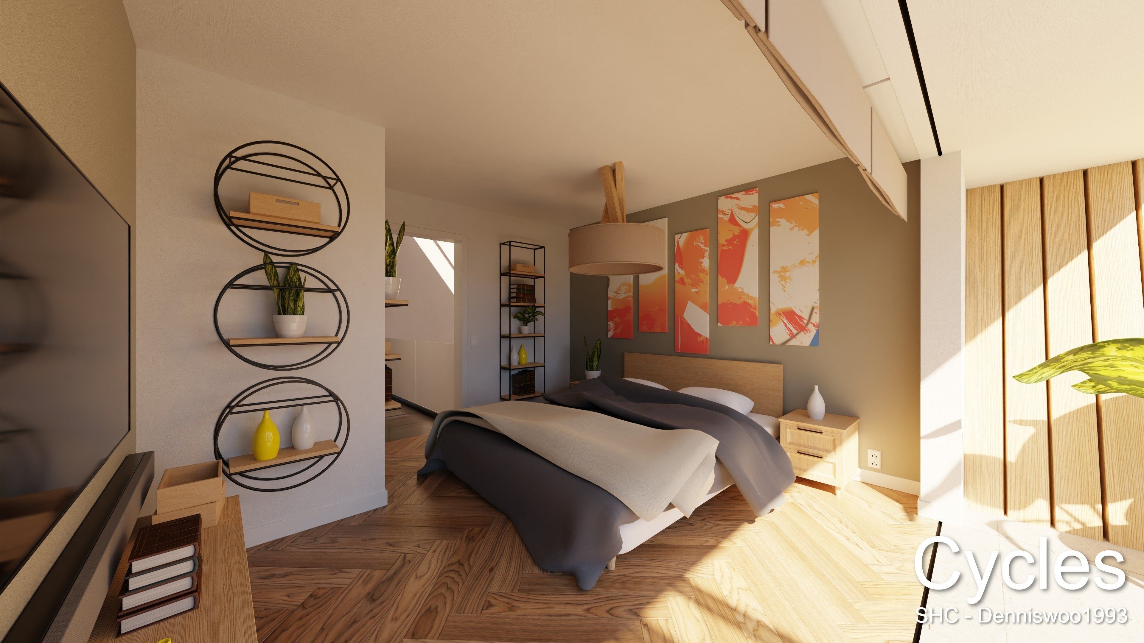 Modern villa 2021 Blender Eevee and Cycles 3 Low-poly 3D model_21