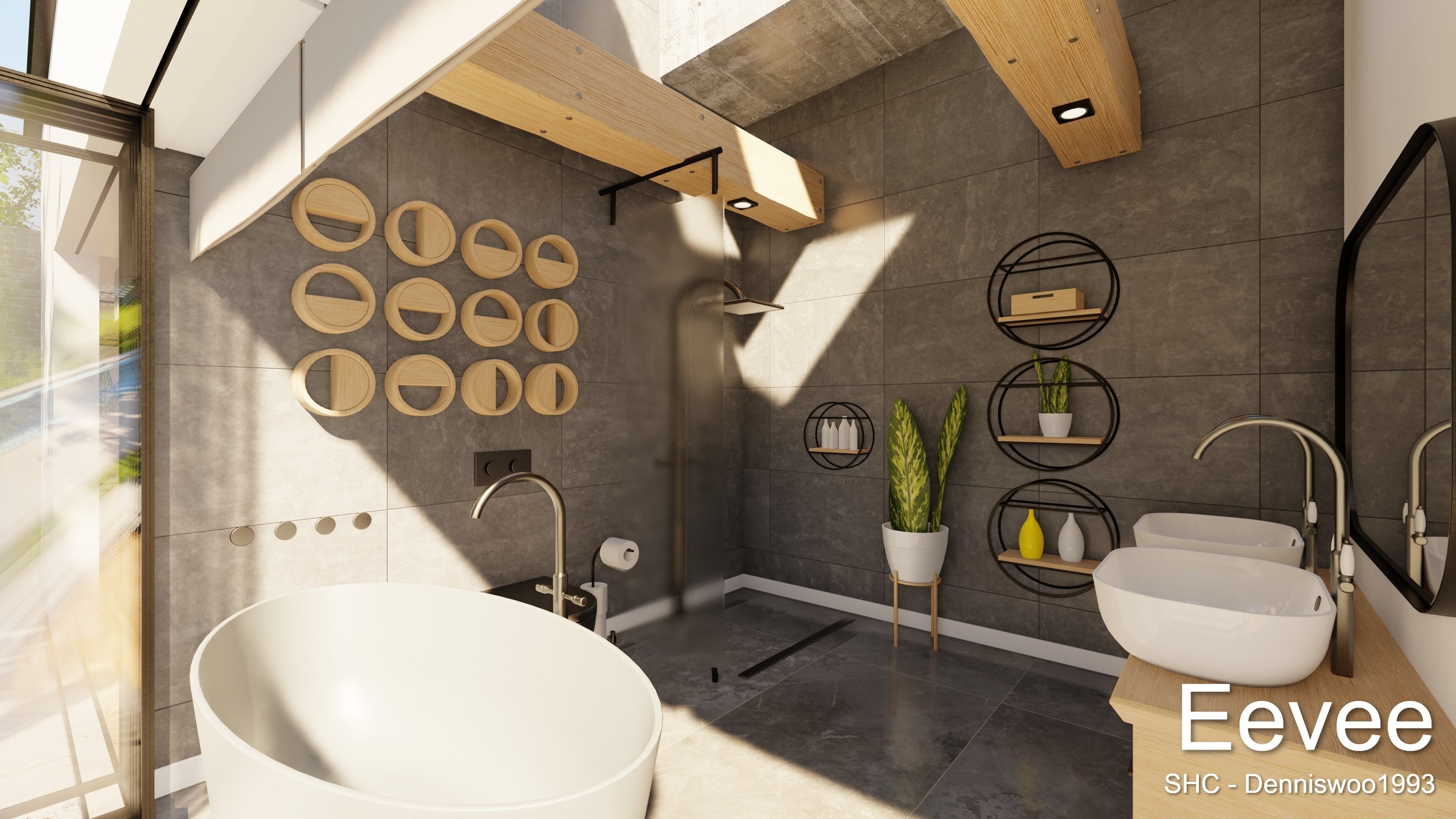 Modern villa 2021 Blender Eevee and Cycles 3 Low-poly 3D model_40