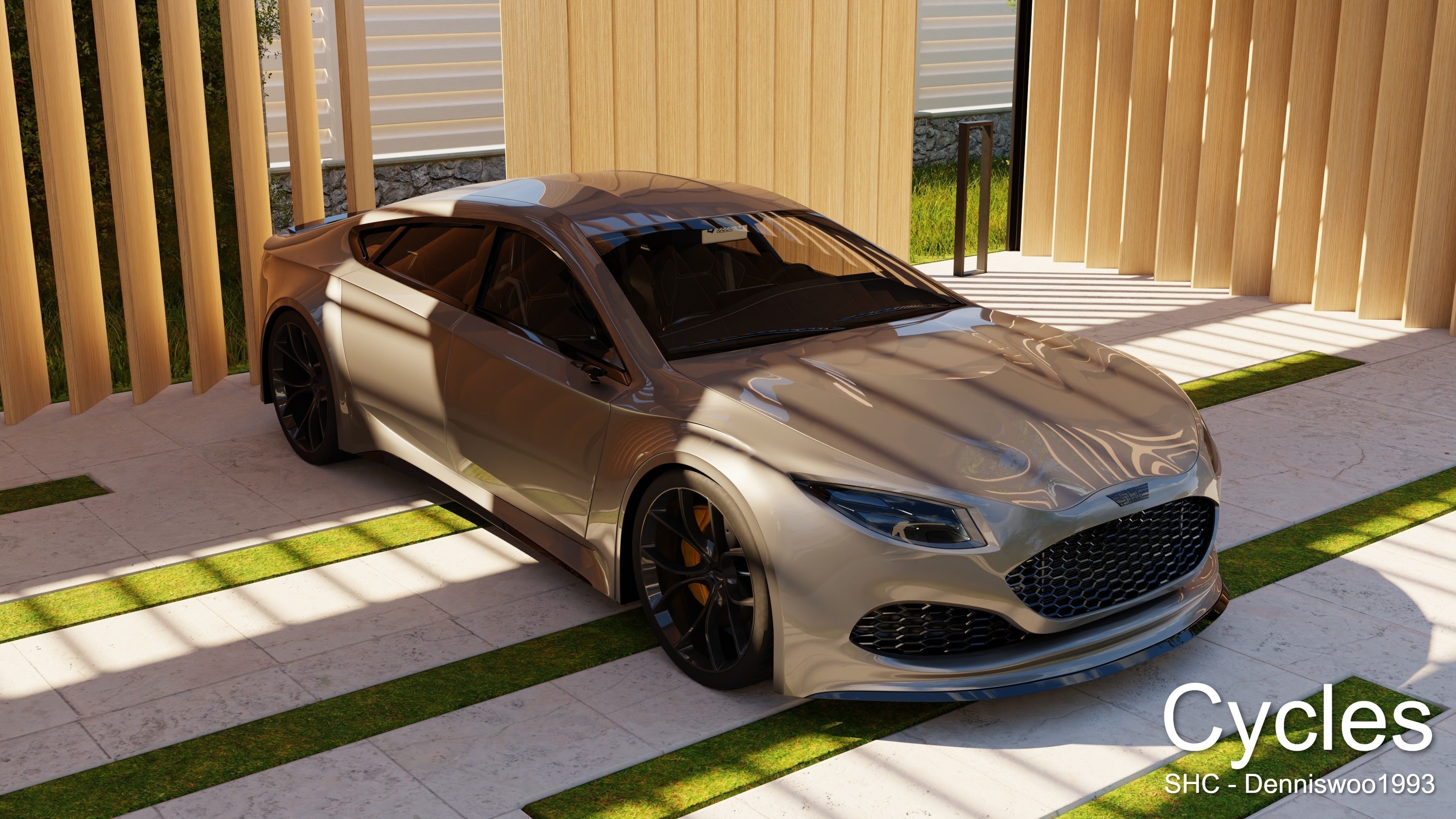 Modern villa 2021 Blender Eevee and Cycles 3 Low-poly 3D model_24