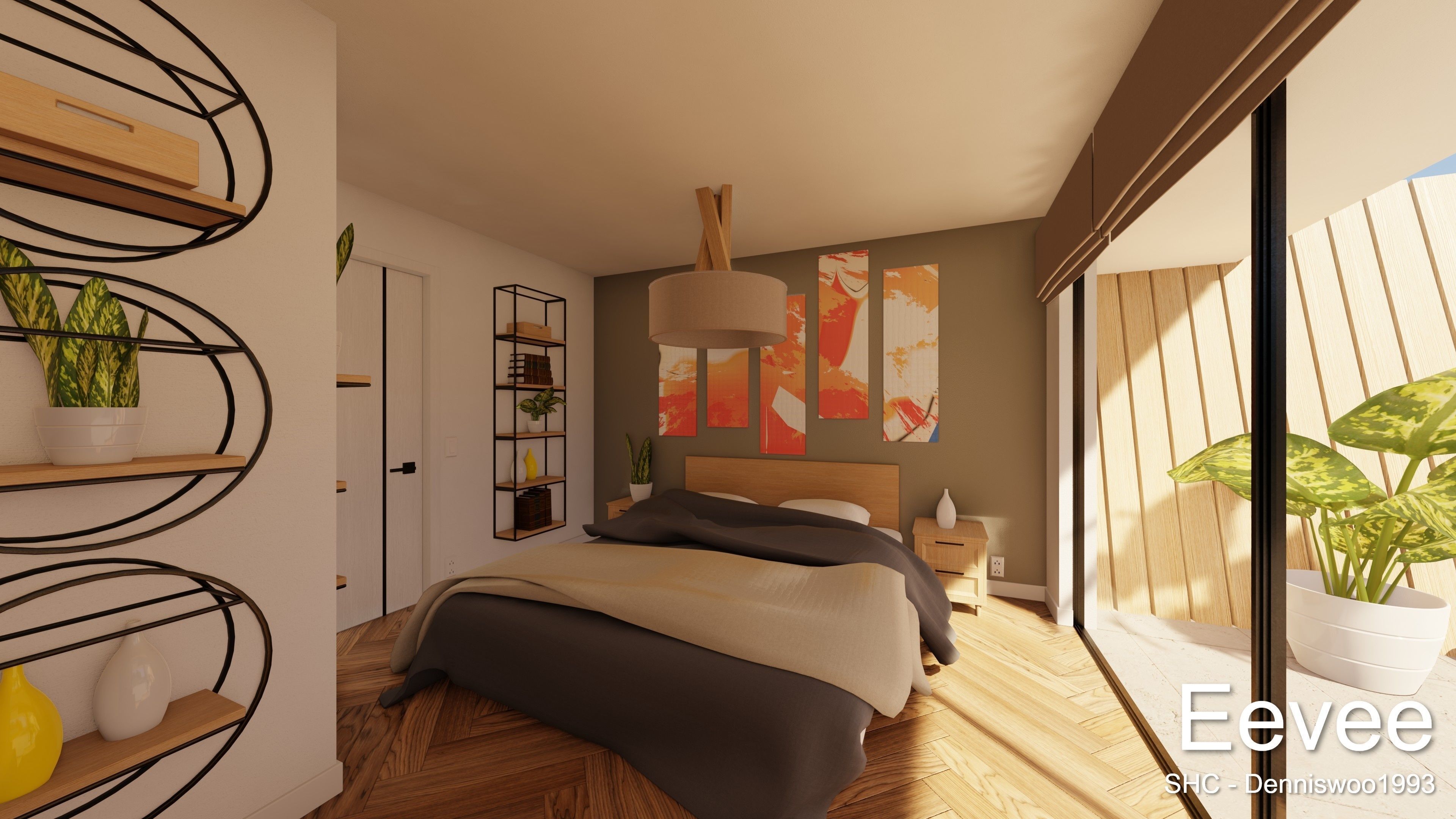 Modern villa 2021 Blender Eevee and Cycles 3 Low-poly 3D model_49