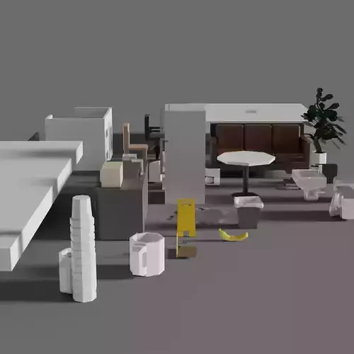 Office Low-Poly Pack Low-poly 3D model