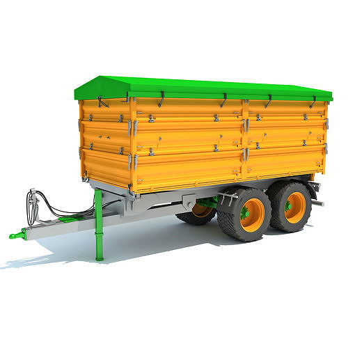 Farm Tipping Trailer 3D model
