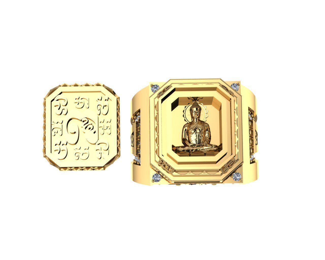 Ancient Khmer Buddhist style 3D print model_9