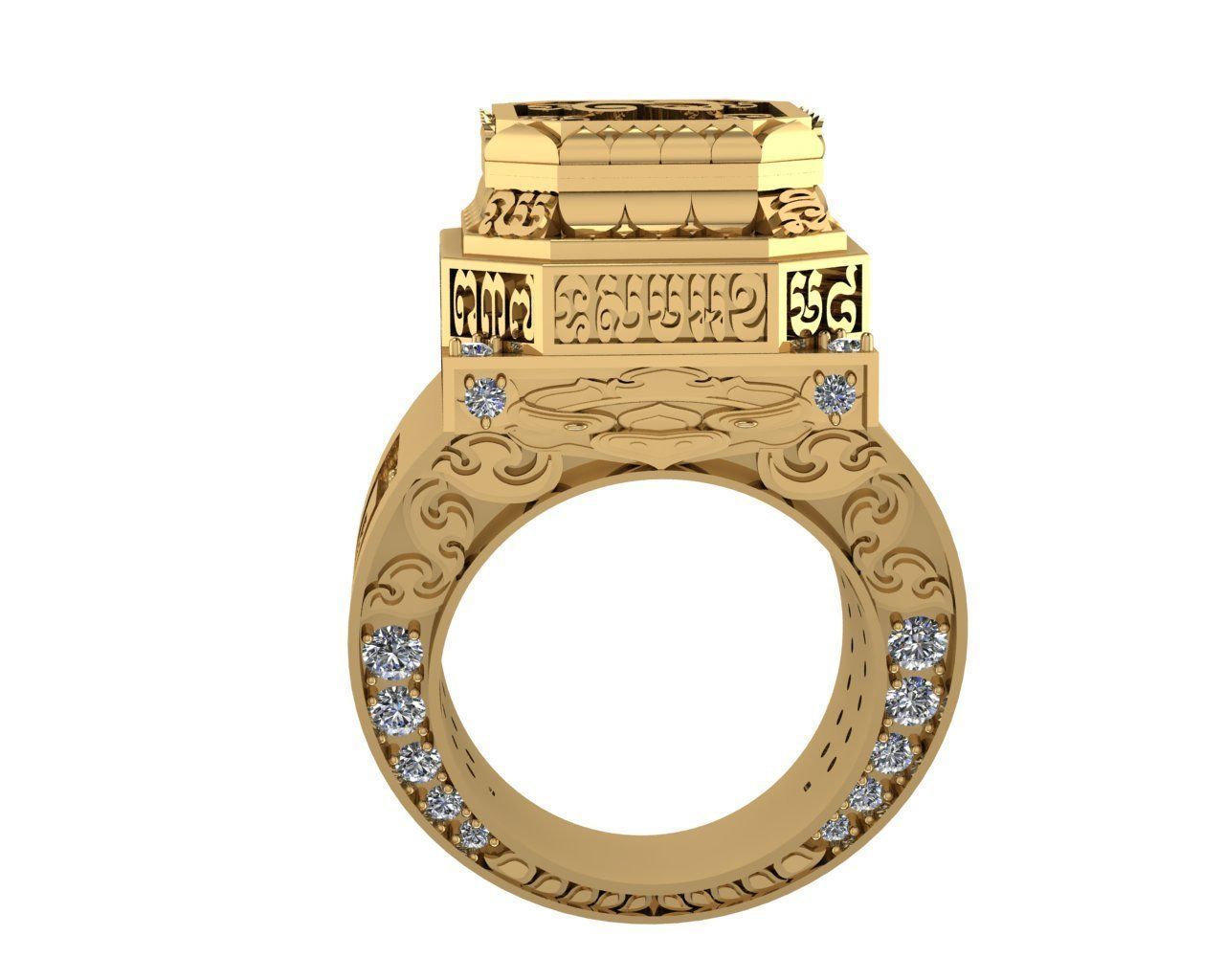 Ancient Khmer Buddhist style 3D print model_3