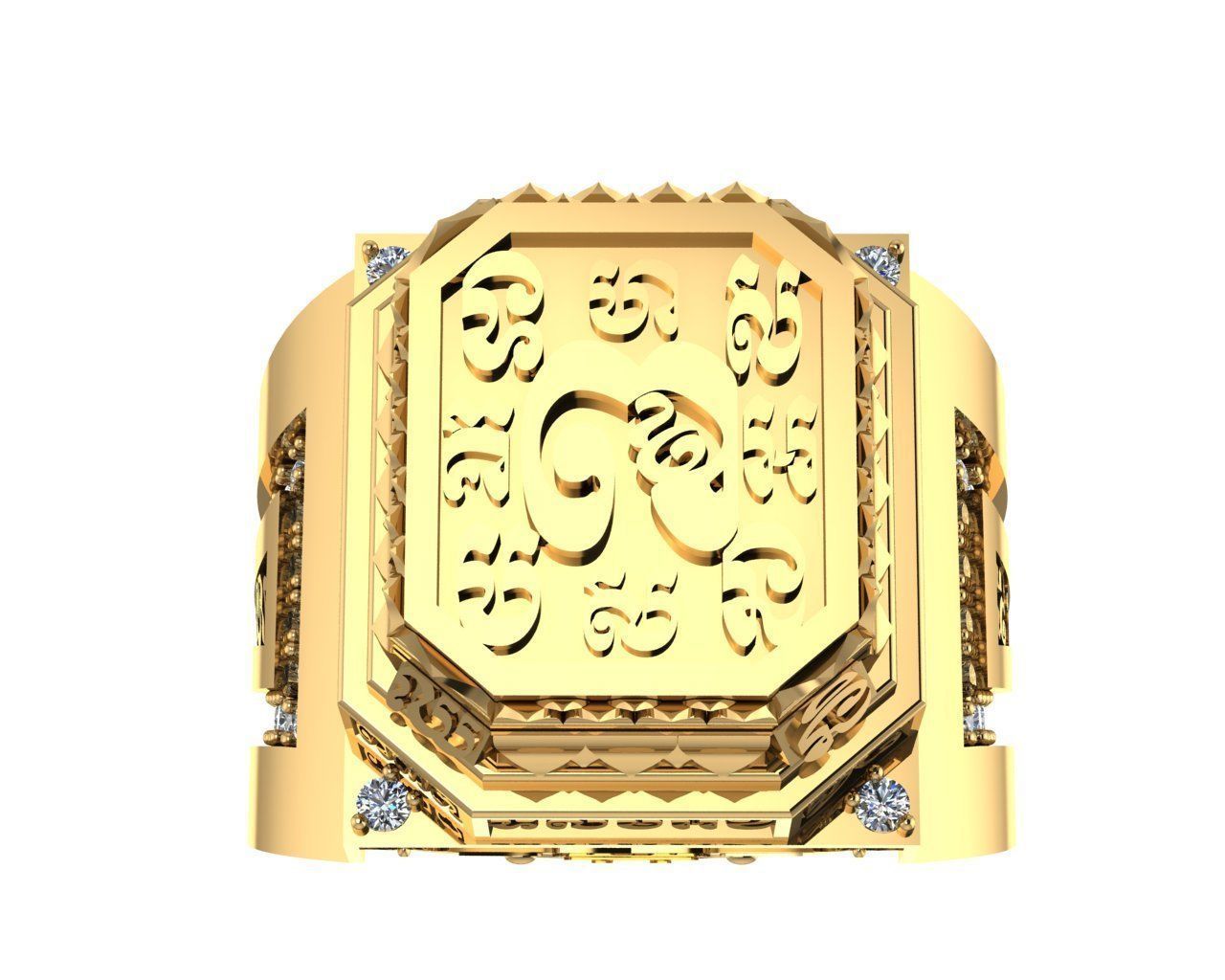 Ancient Khmer Buddhist style 3D print model_8