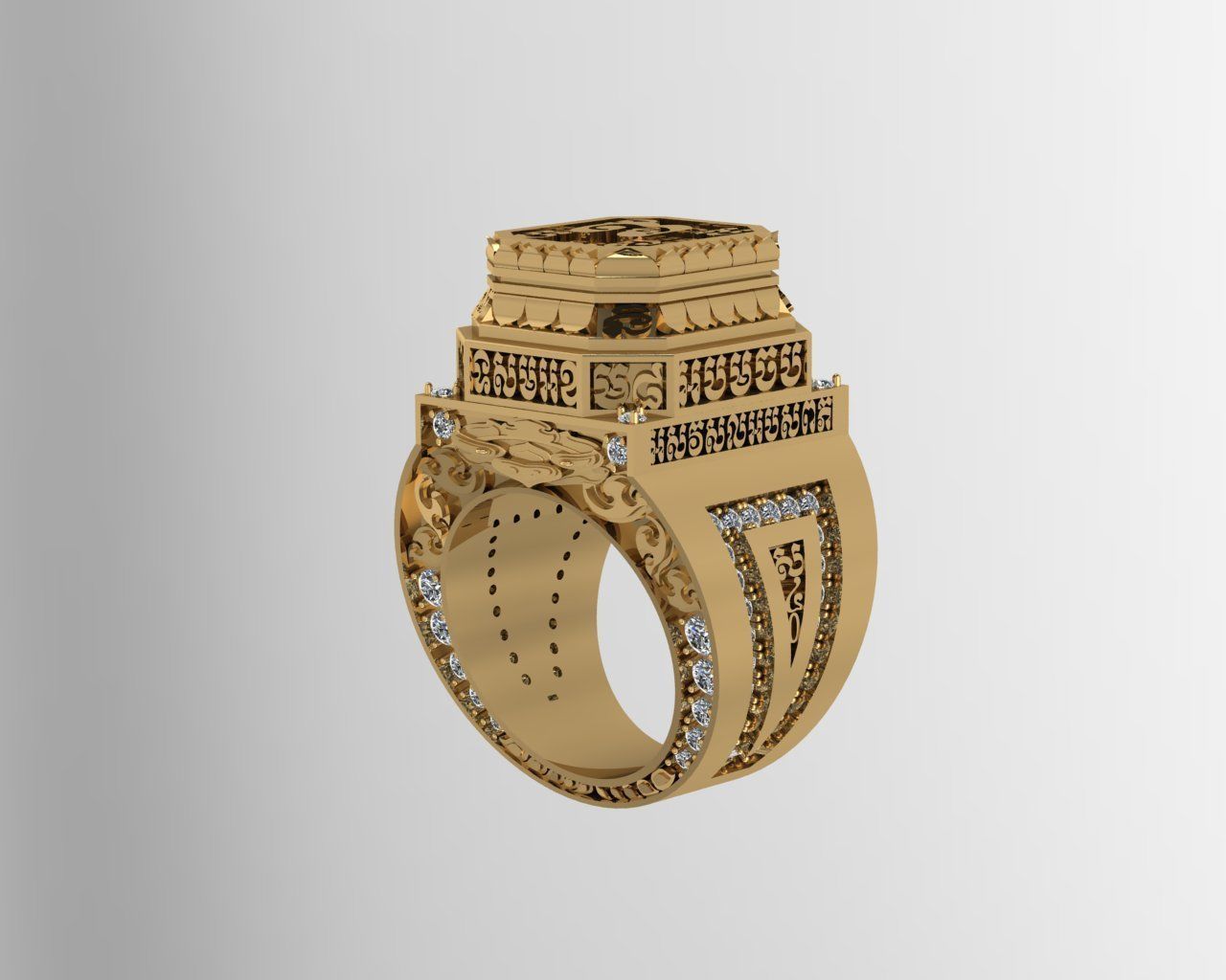 Ancient Khmer Buddhist style 3D print model_6