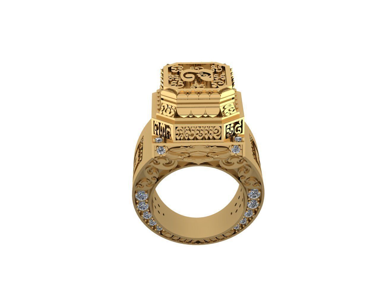 Ancient Khmer Buddhist style 3D print model_4