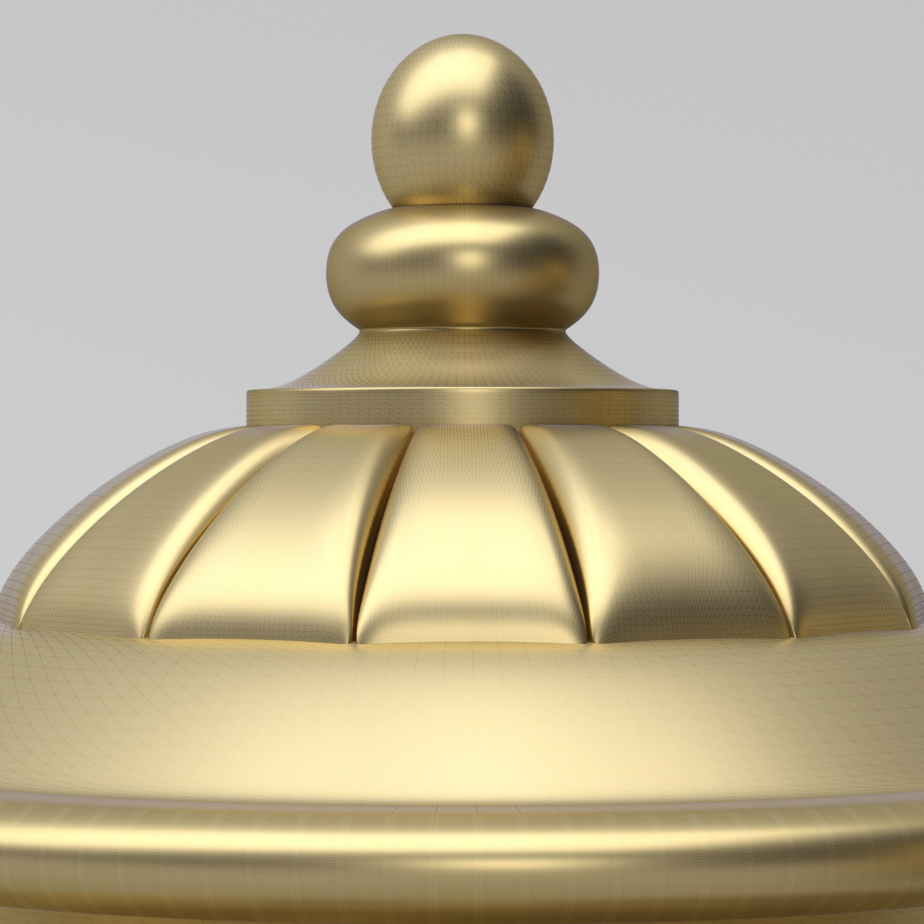 Carved Finial 3D model_3