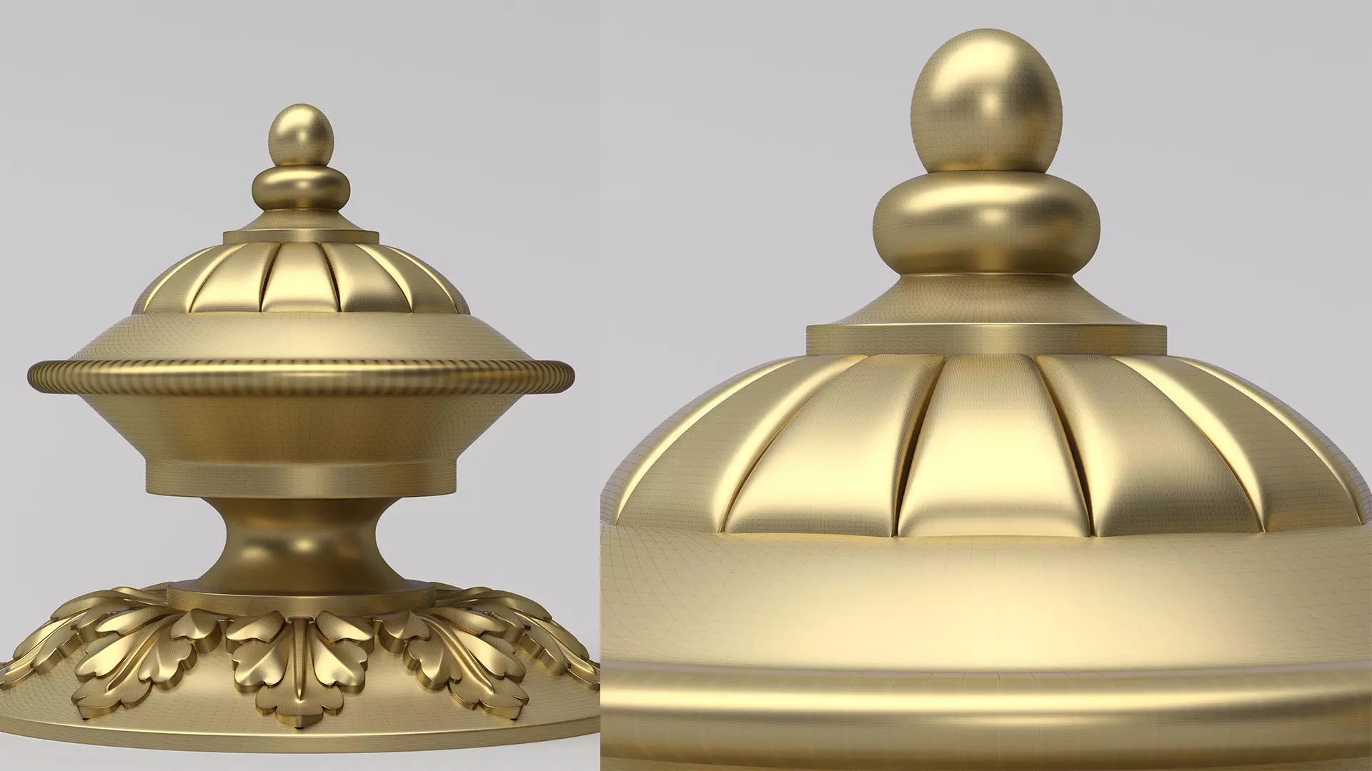 Carved Finial 3D model_0
