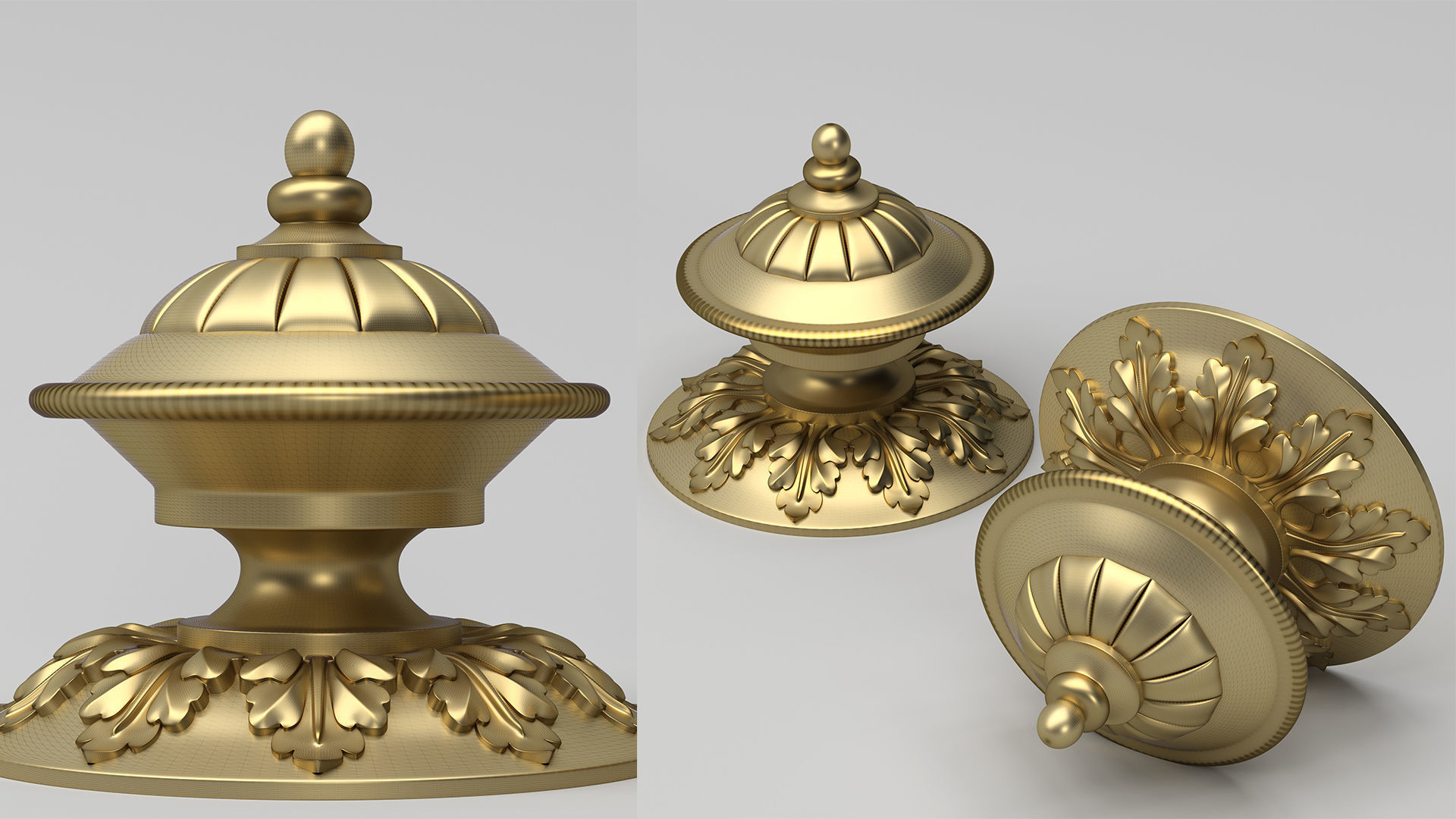 Carved Finial 3D model_1